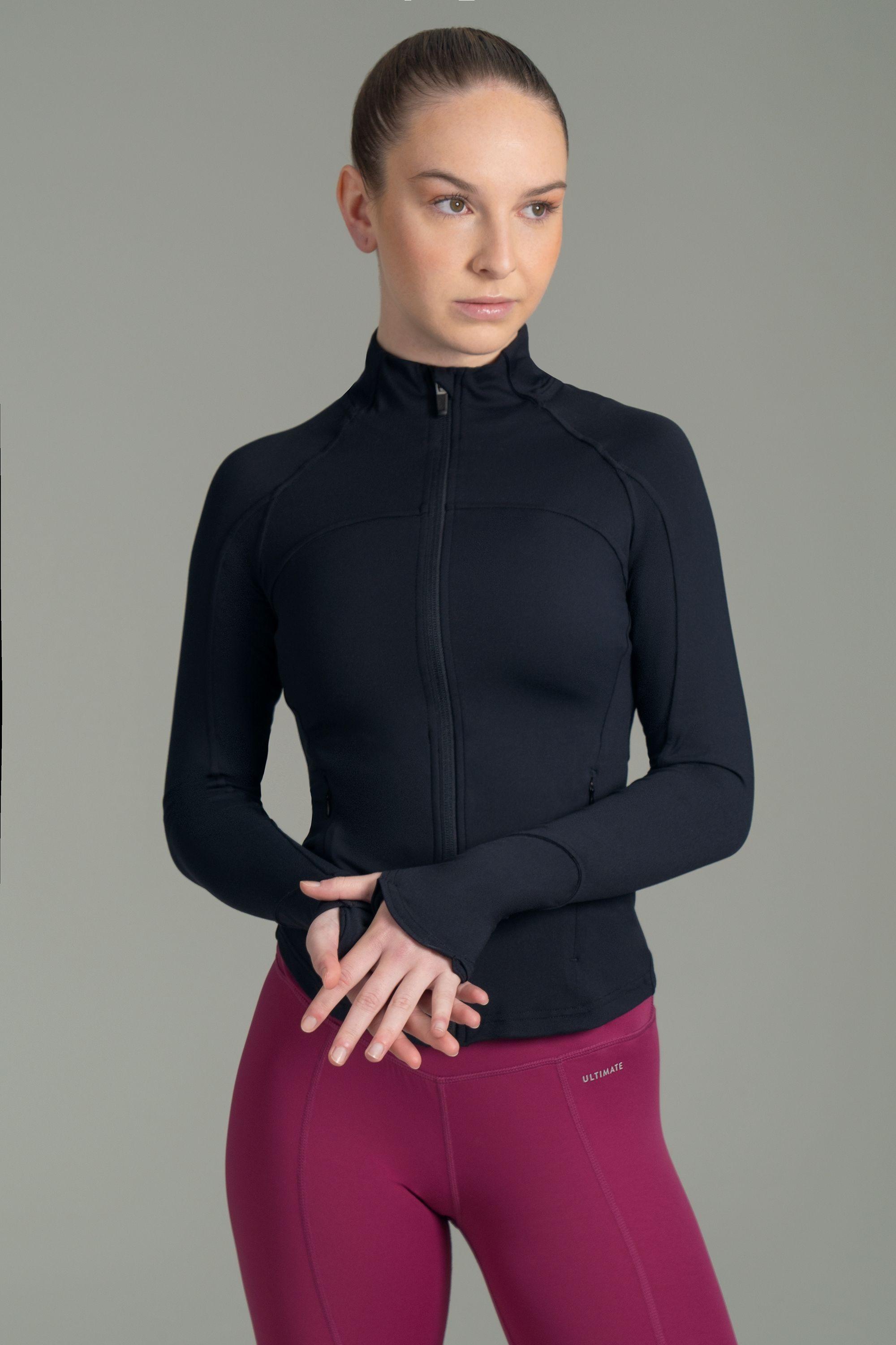 Ultimate Full Zipper Sport Mujer Vintage Black-0