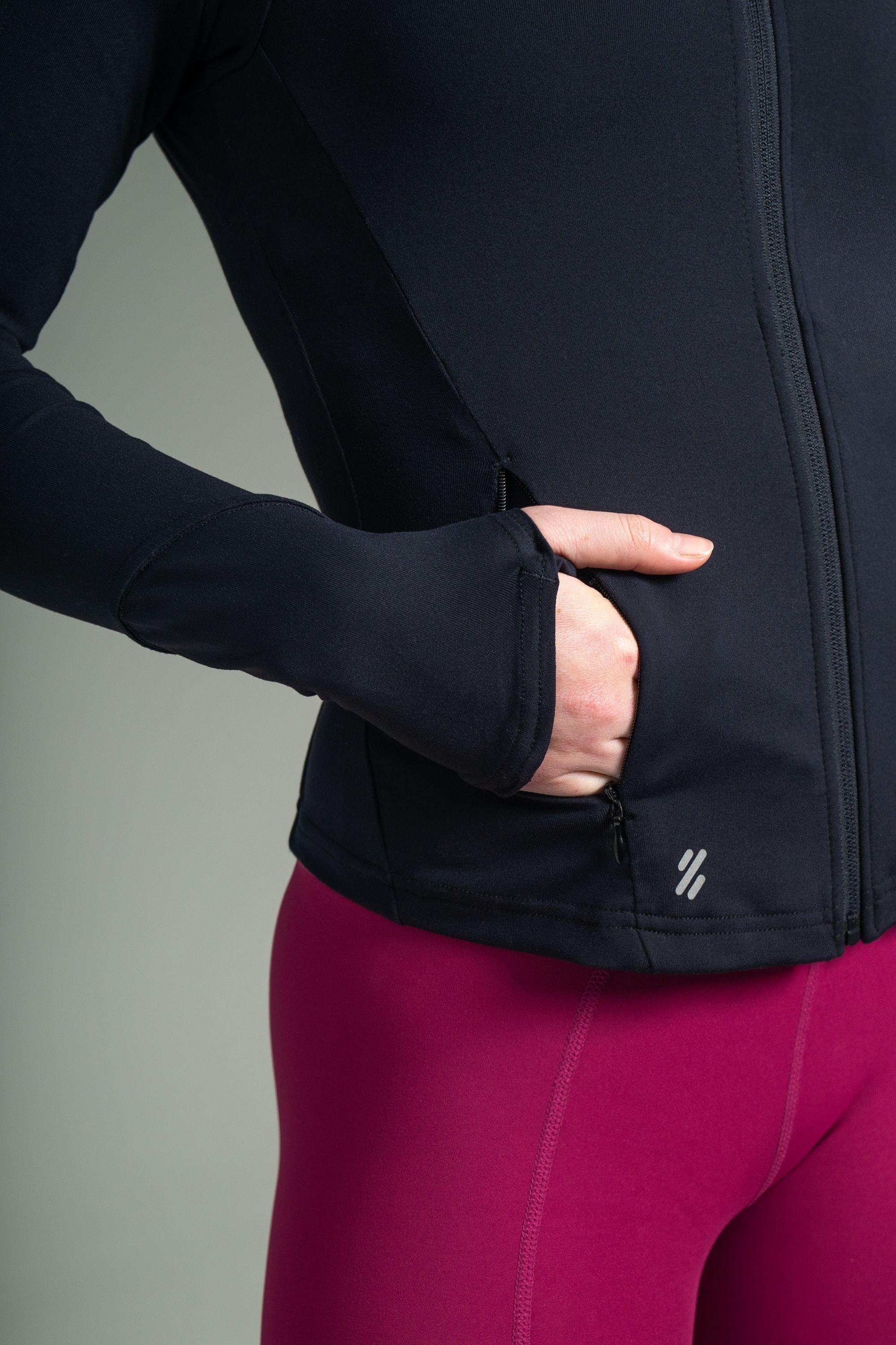 Ultimate Full Zipper Sport Mujer Vintage Black-3