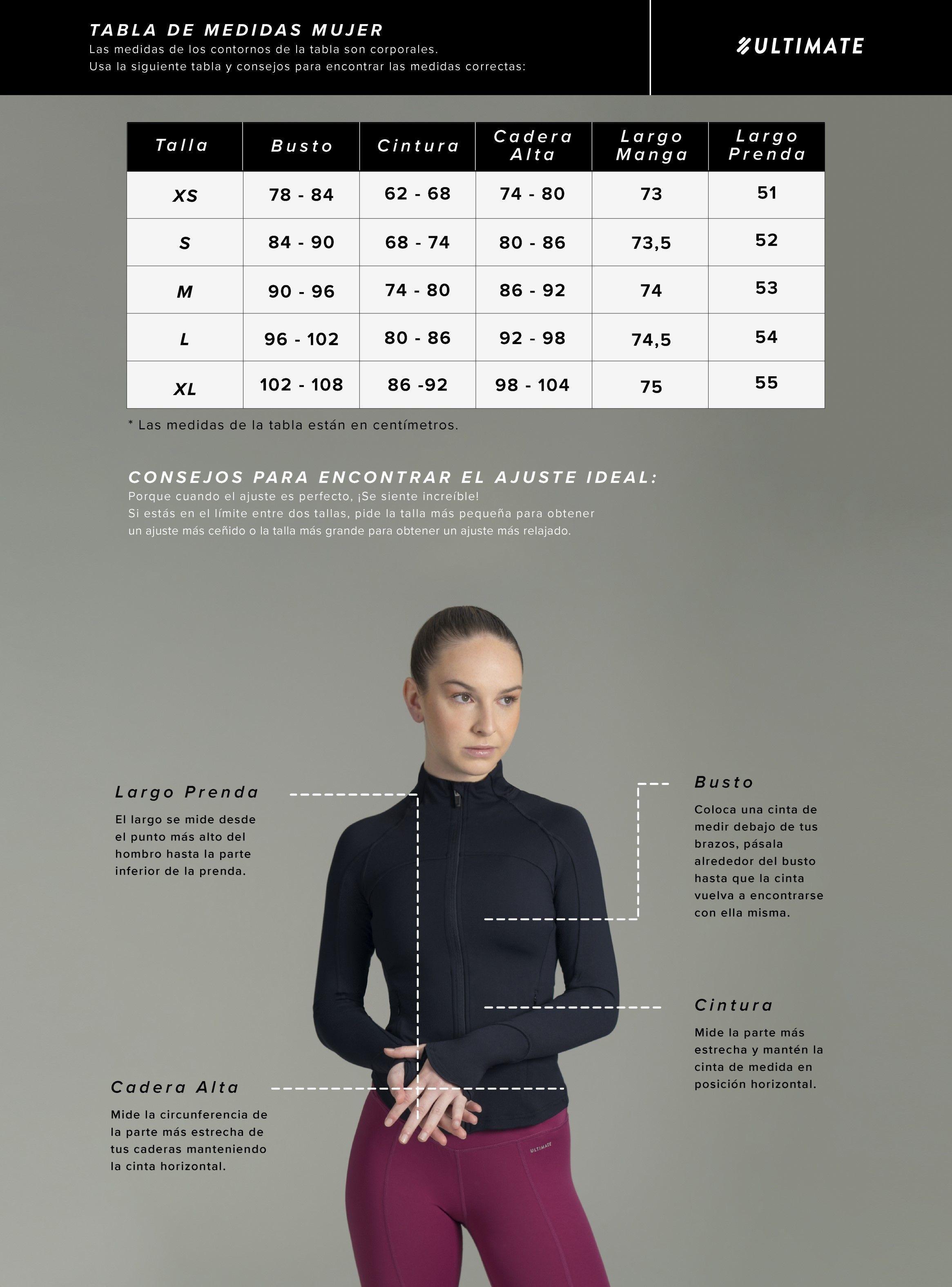 Ultimate Full Zipper Sport Mujer Vintage Black-4