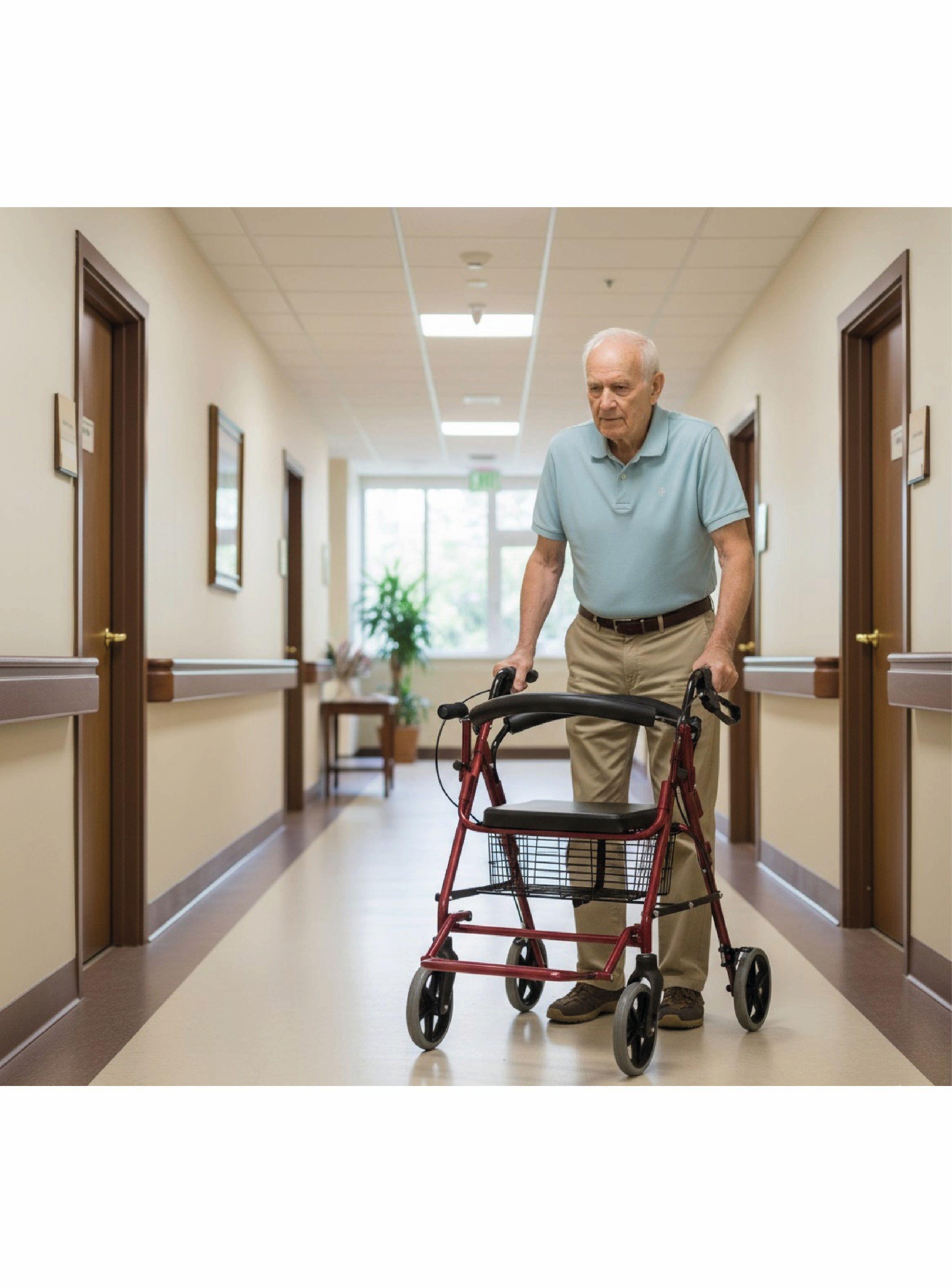 Andador 4 Ruedas Canasto Asiento y Reposapiés-2