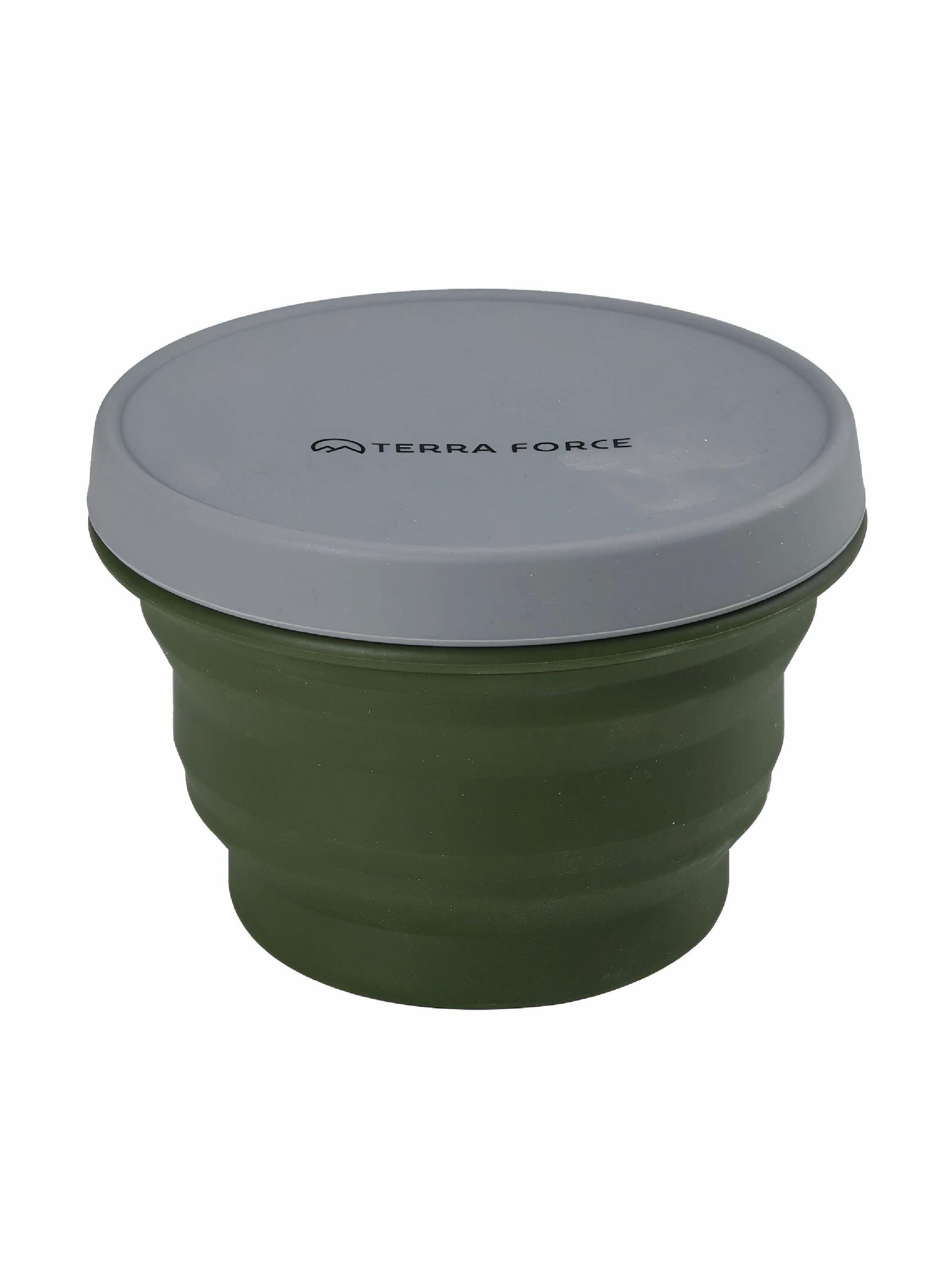Set Tetera y Potes Silicona Plegable Camping Militar-2