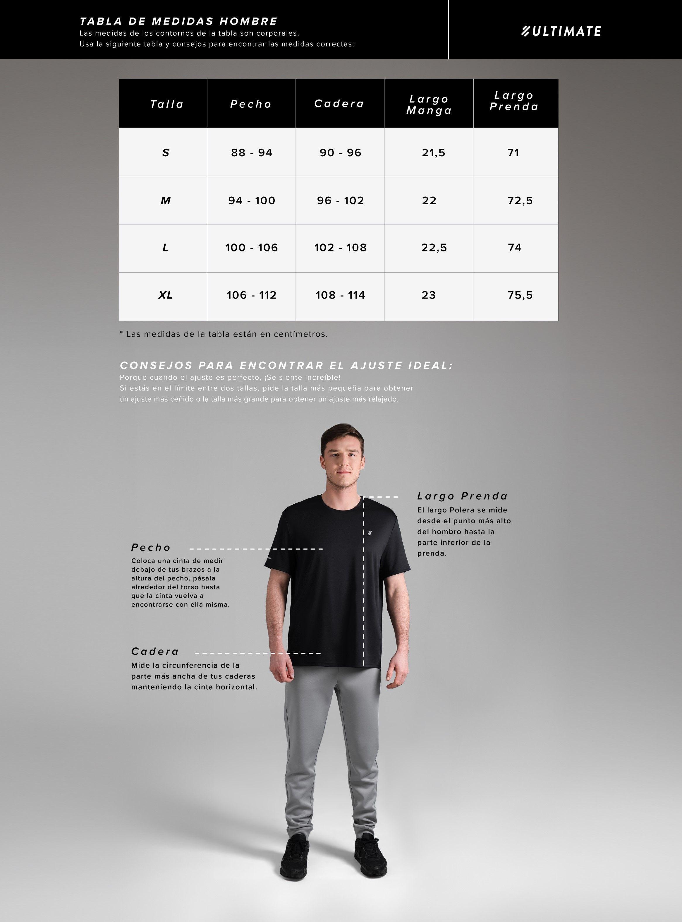 Ultimate Polera MC Sport Hombre Onyx-4