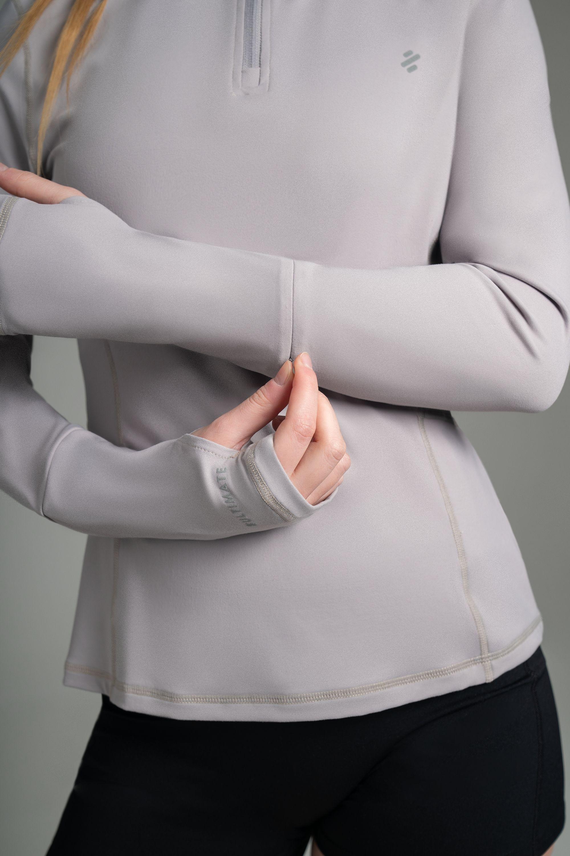 Ultimate Midi Zipper Sport Mujer Cool Gray-4