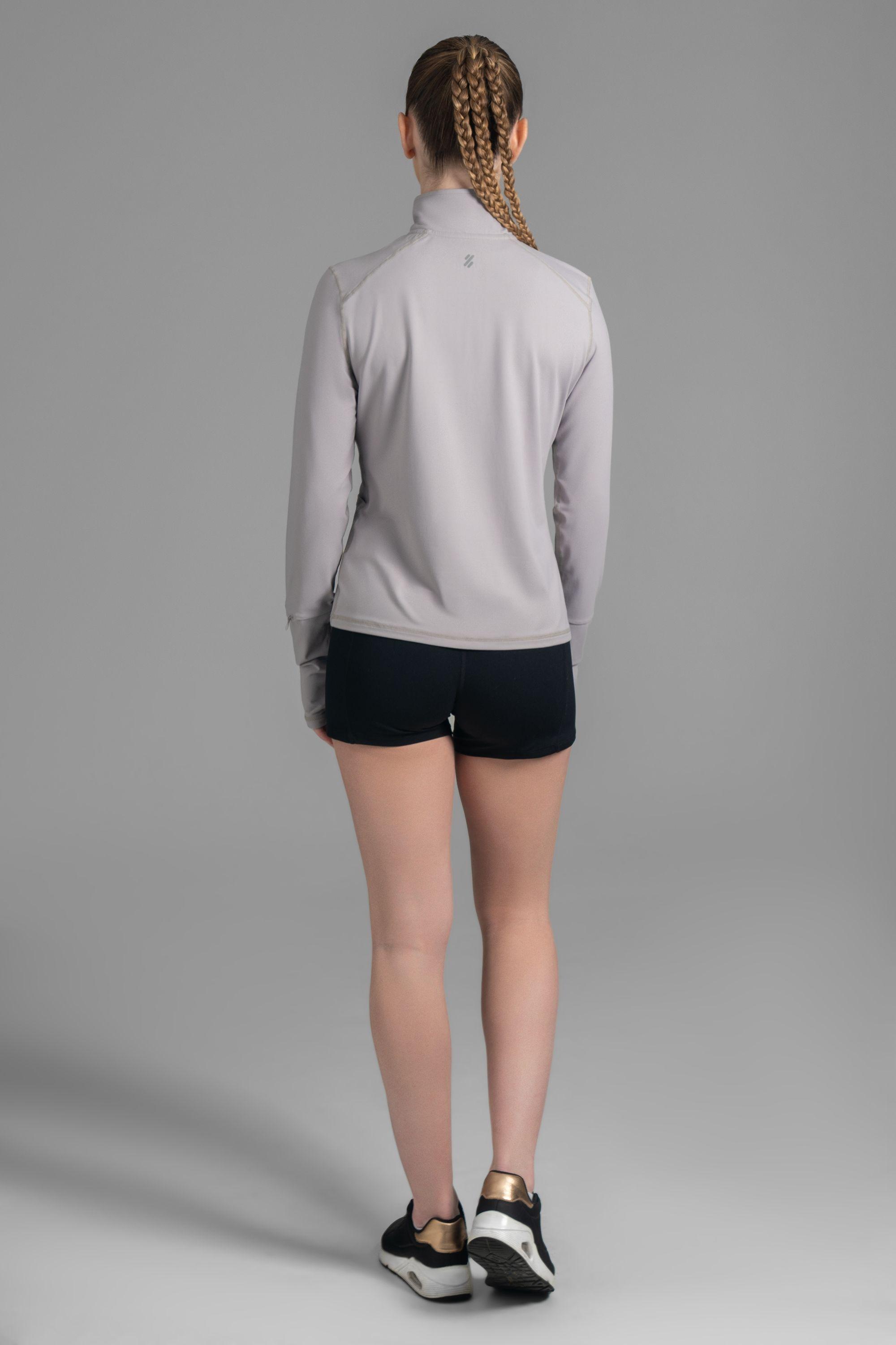 Ultimate Midi Zipper Sport Mujer Cool Gray-2