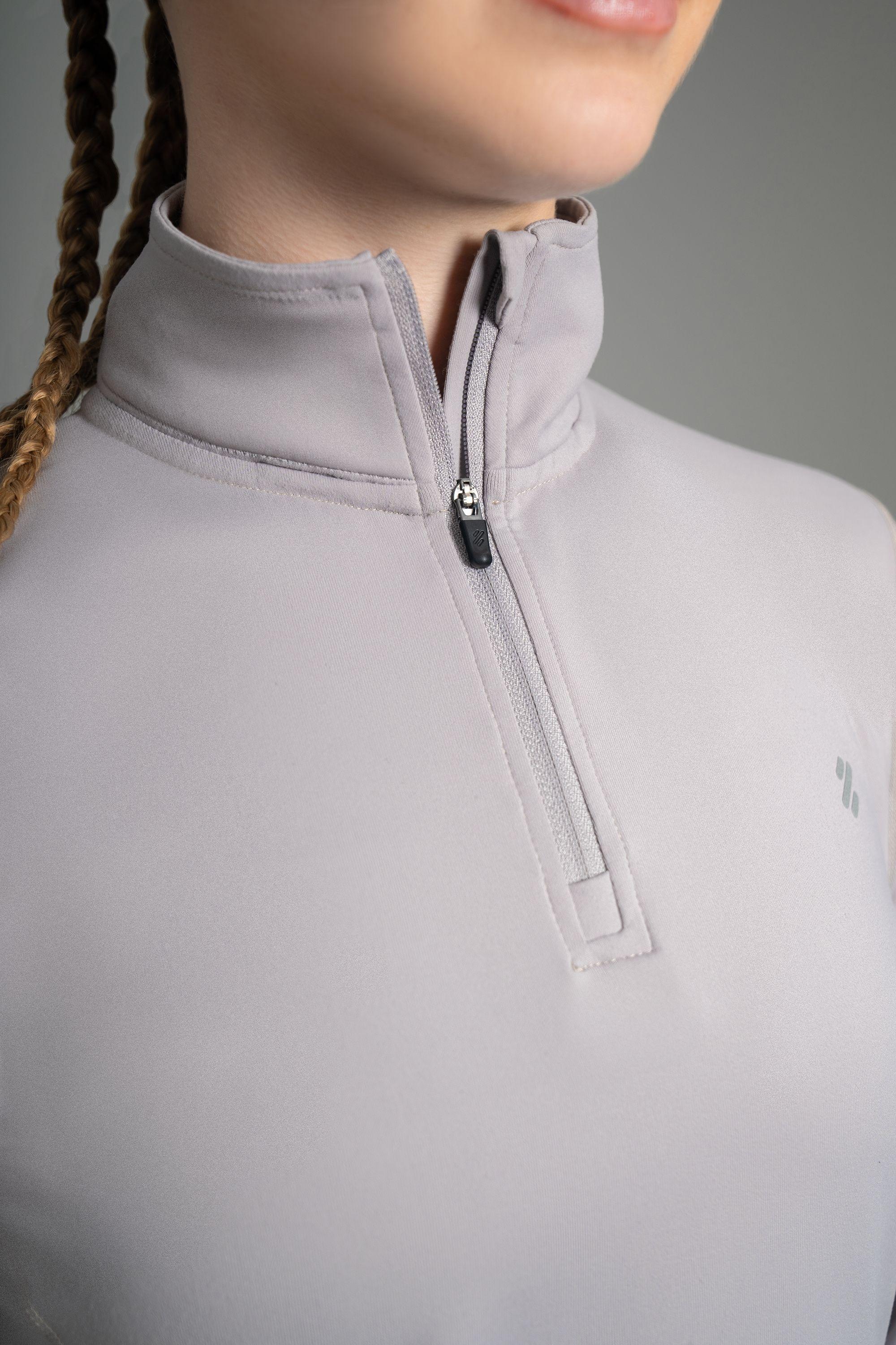 Ultimate Midi Zipper Sport Mujer Cool Gray-3