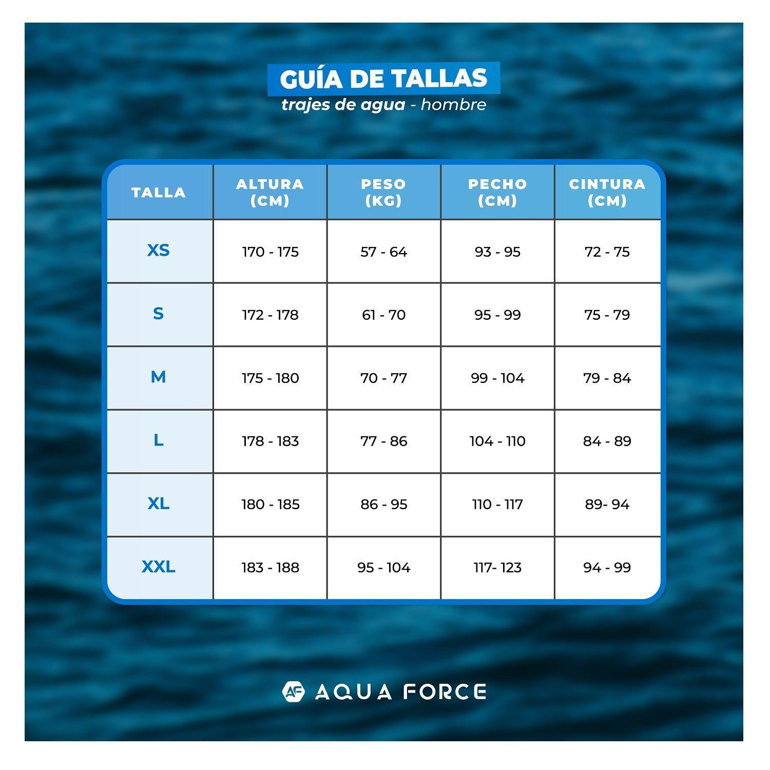 Traje De Agua 2 mm Hombre M-6