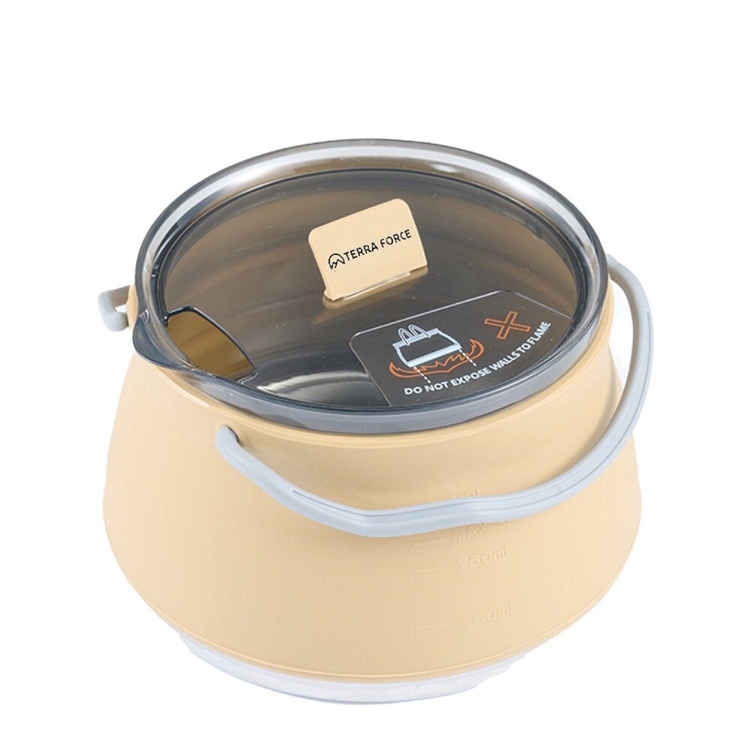 Olla Camping Plegable Silicona 1 L-4
