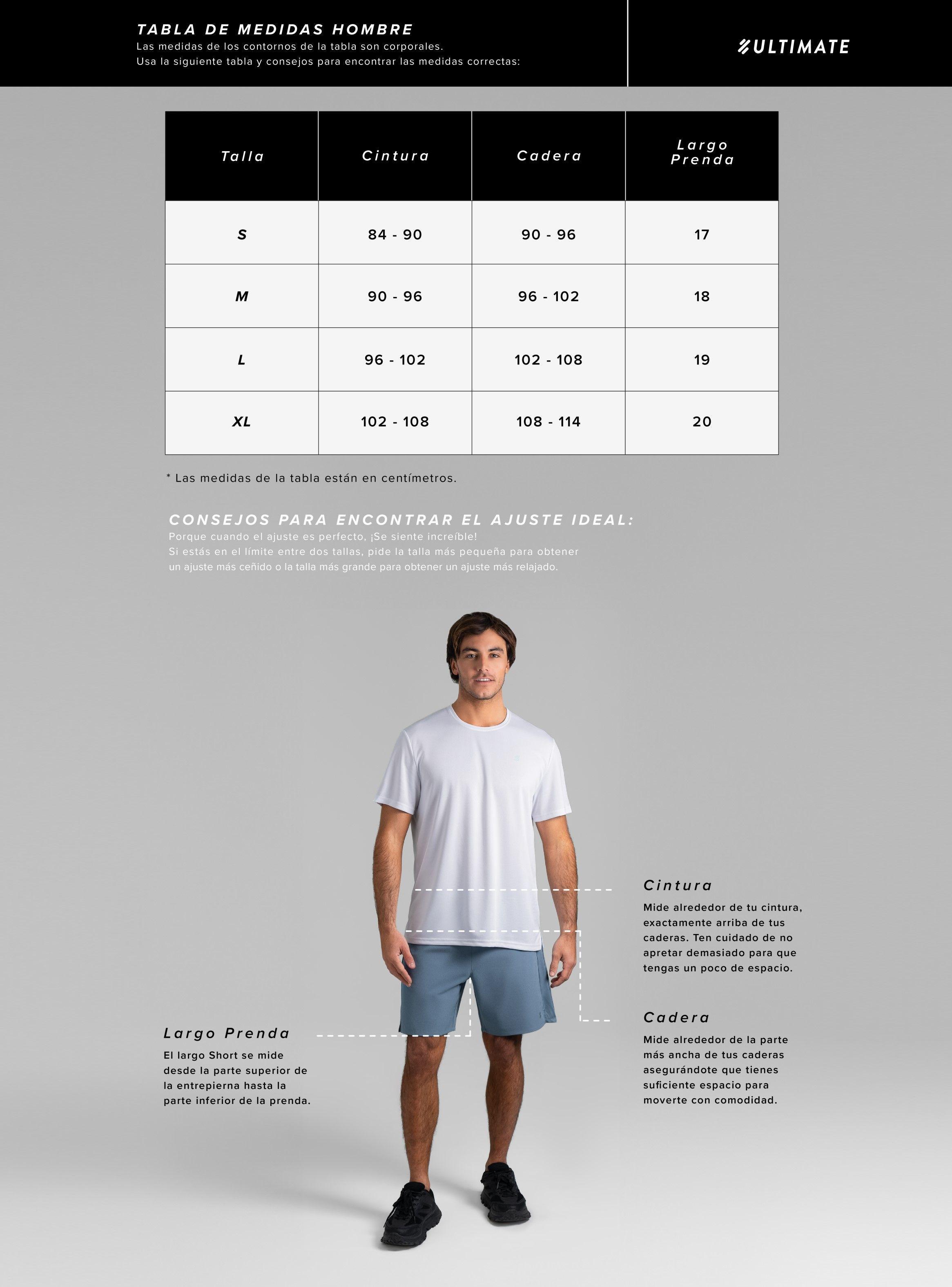 Ultimate Short Sport Hombre Stone Blue-4