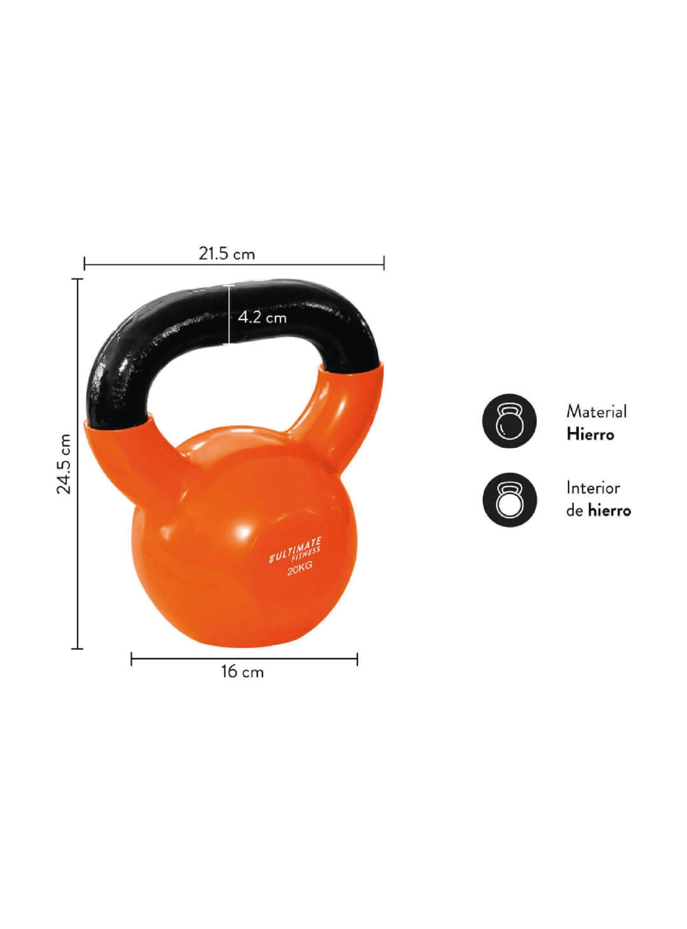 Kettlebell Pro - Pesa Rusa 20 kg Naranjo-2