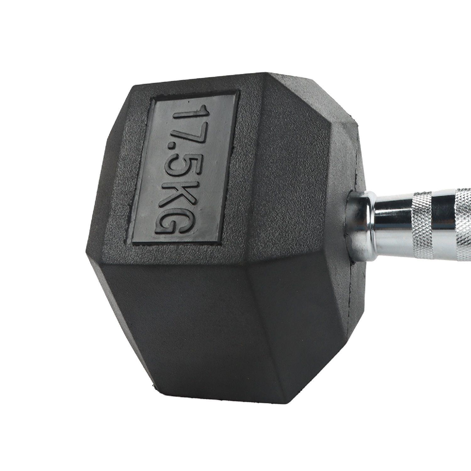 Mancuerna Hexagonal de 17.5 kg-2