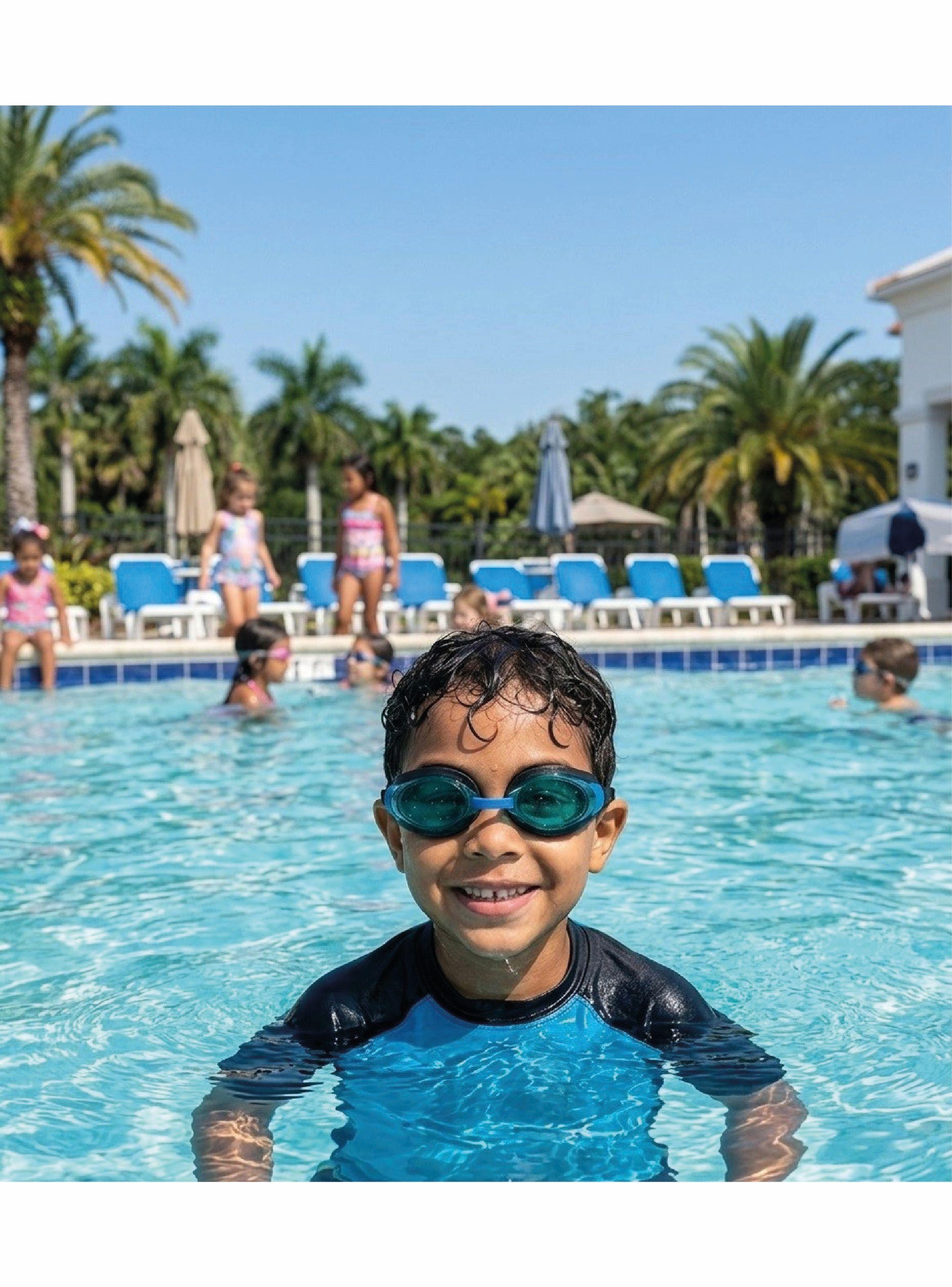Lentes Natación Focus Niños 7+ Años color azul-2