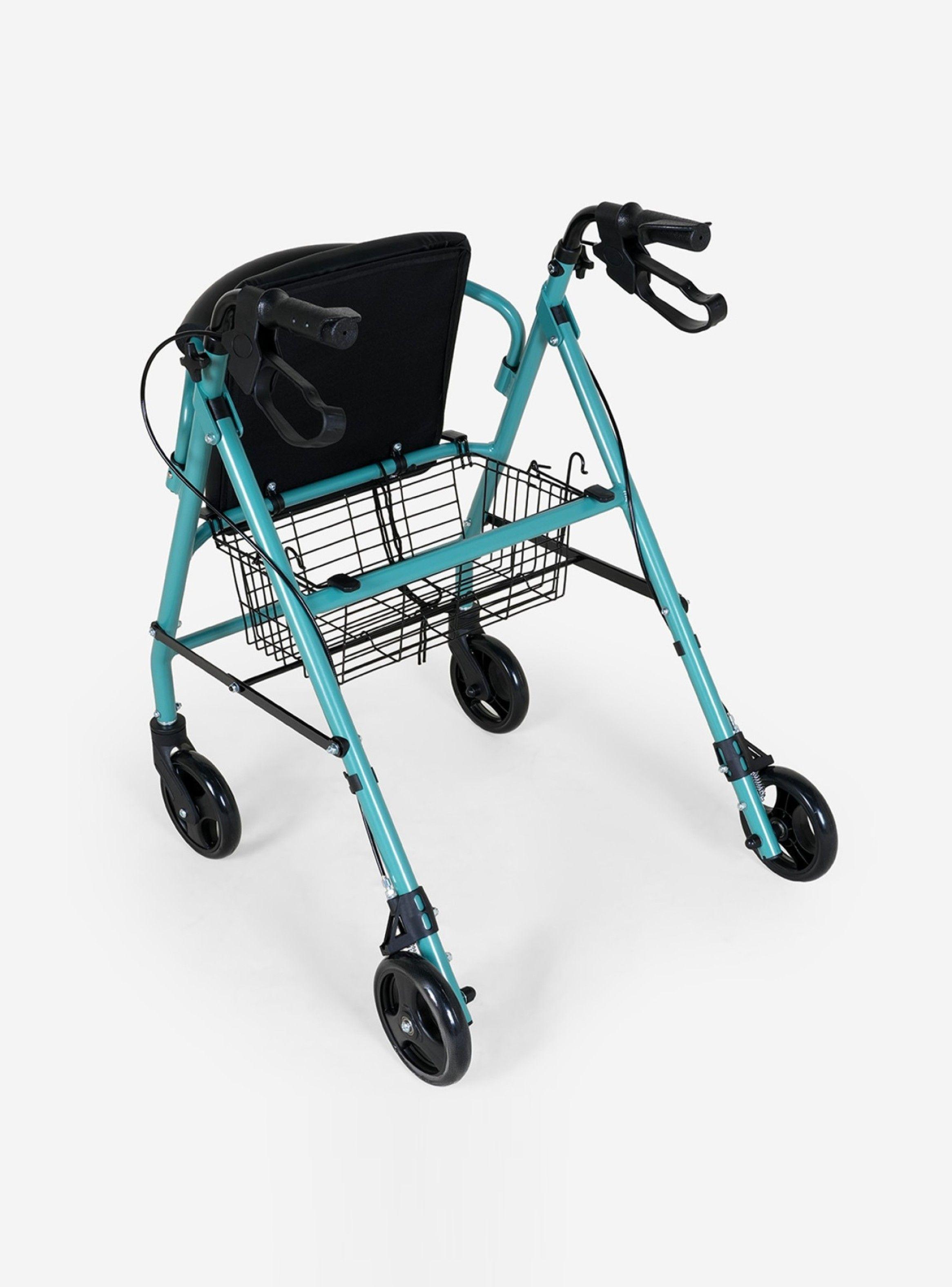 Andador 4 Ruedas Canasto y Asiento 2.0-5