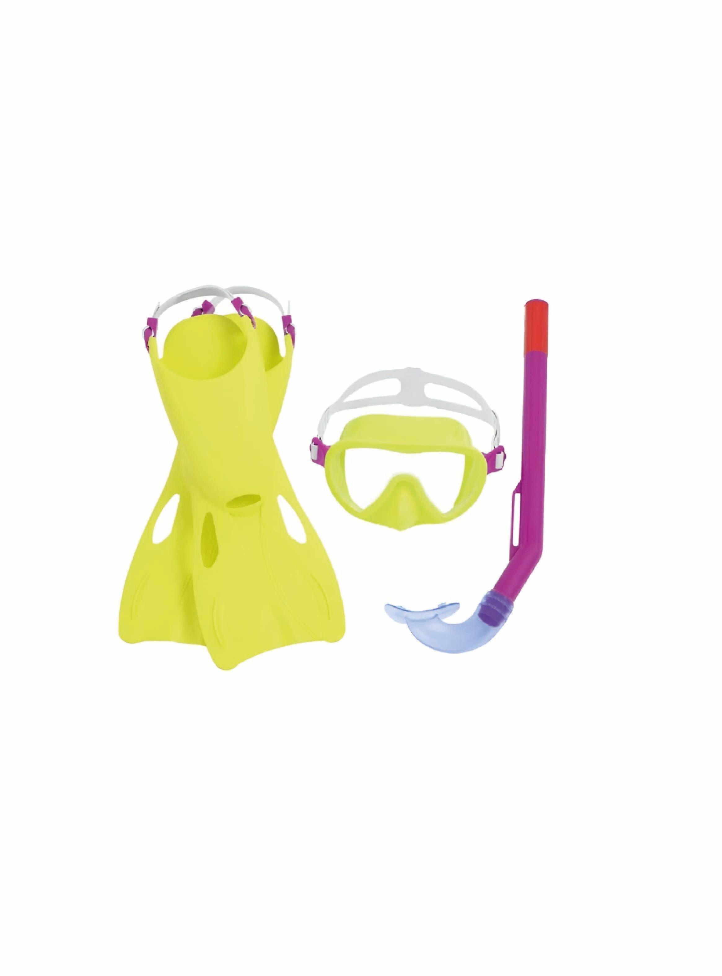 Kit Flapper Esnórquel Máscara/Aletas - Niños +3 Color Amarillo-0