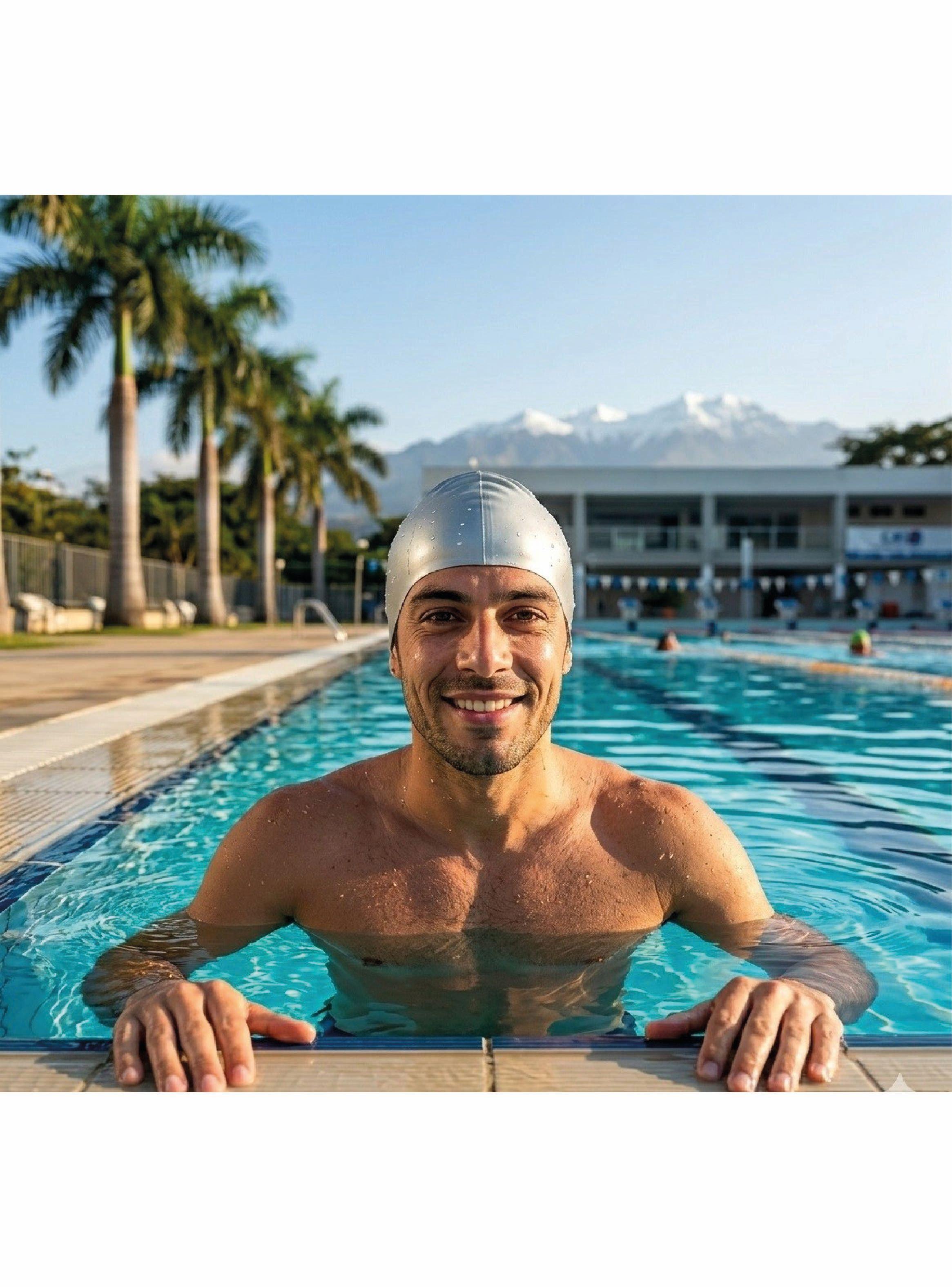 Gorro Natación Adulto Color Gris-2