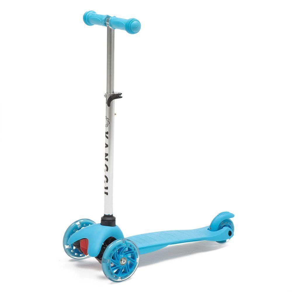 Scooter Monopatín Plegable Luz Led Niño S1 – Azul-2