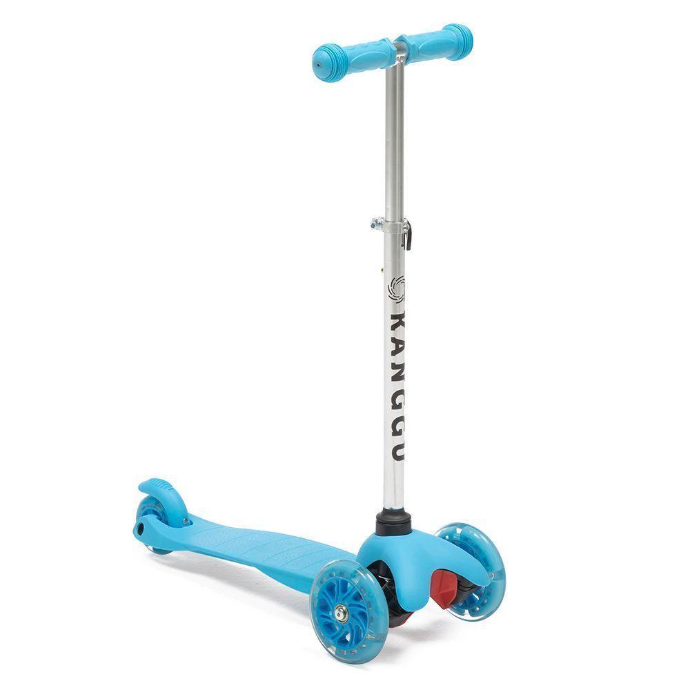 Scooter Monopatín Plegable Luz Led Niño S1 – Azul-0