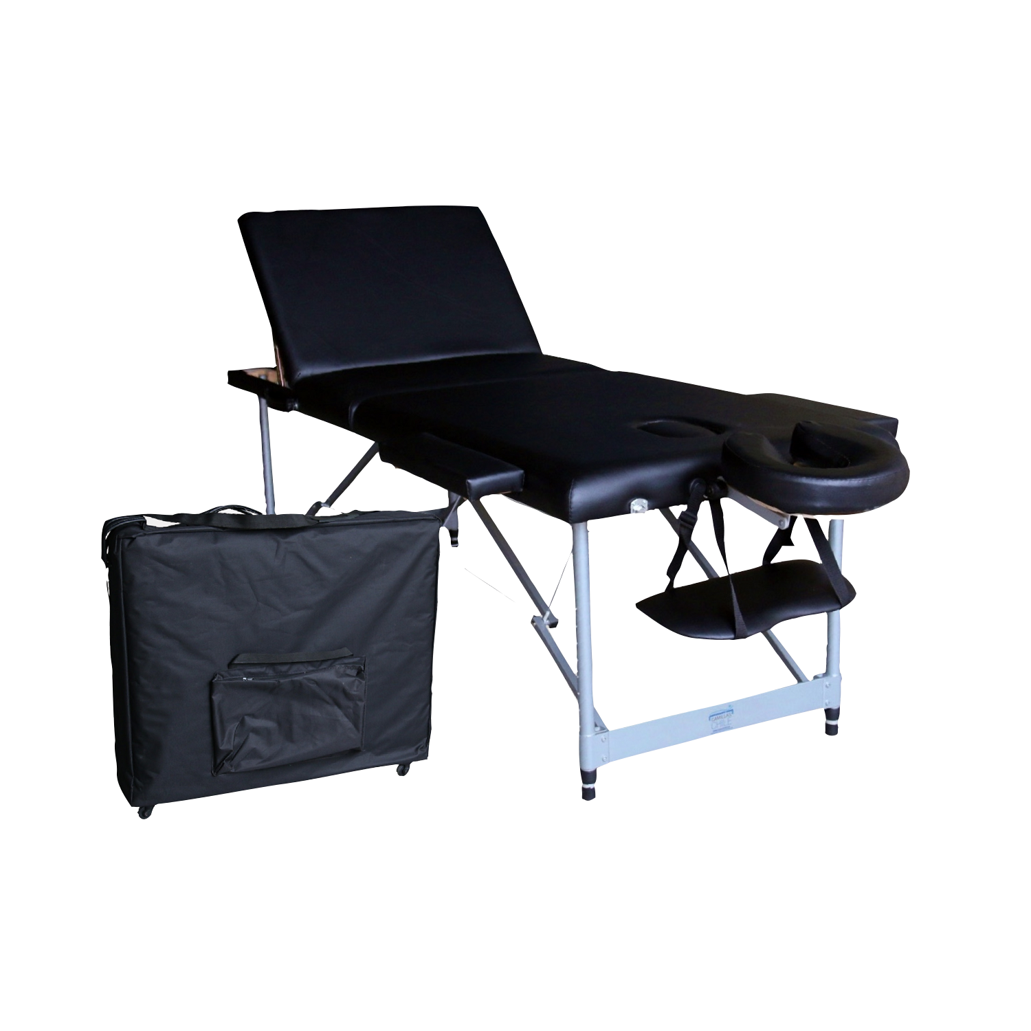 Camilla Plegable A3 Pro Ruedas Negro-0