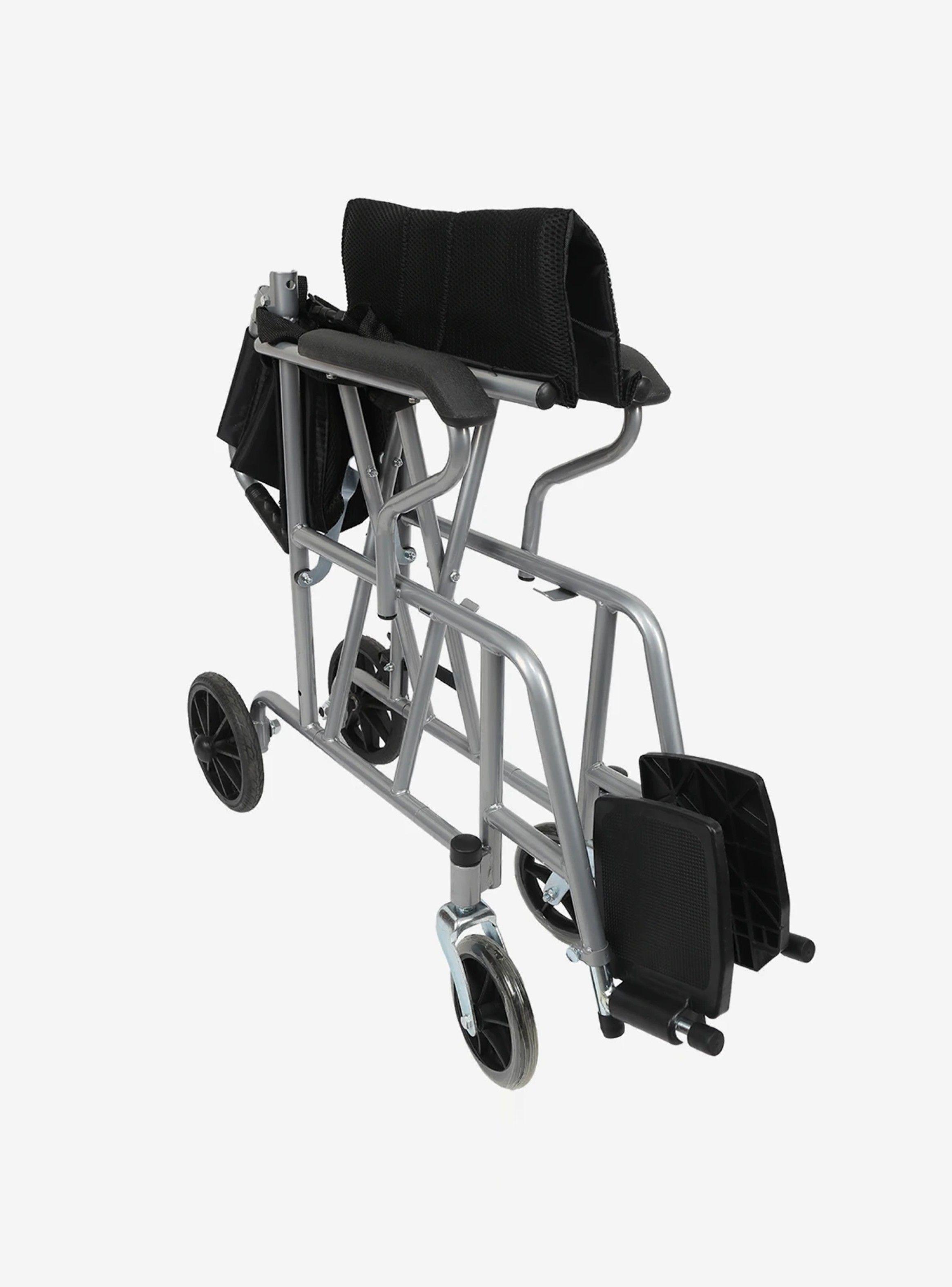 Silla de Ruedas de Transporte - Geriátrica Premium-3