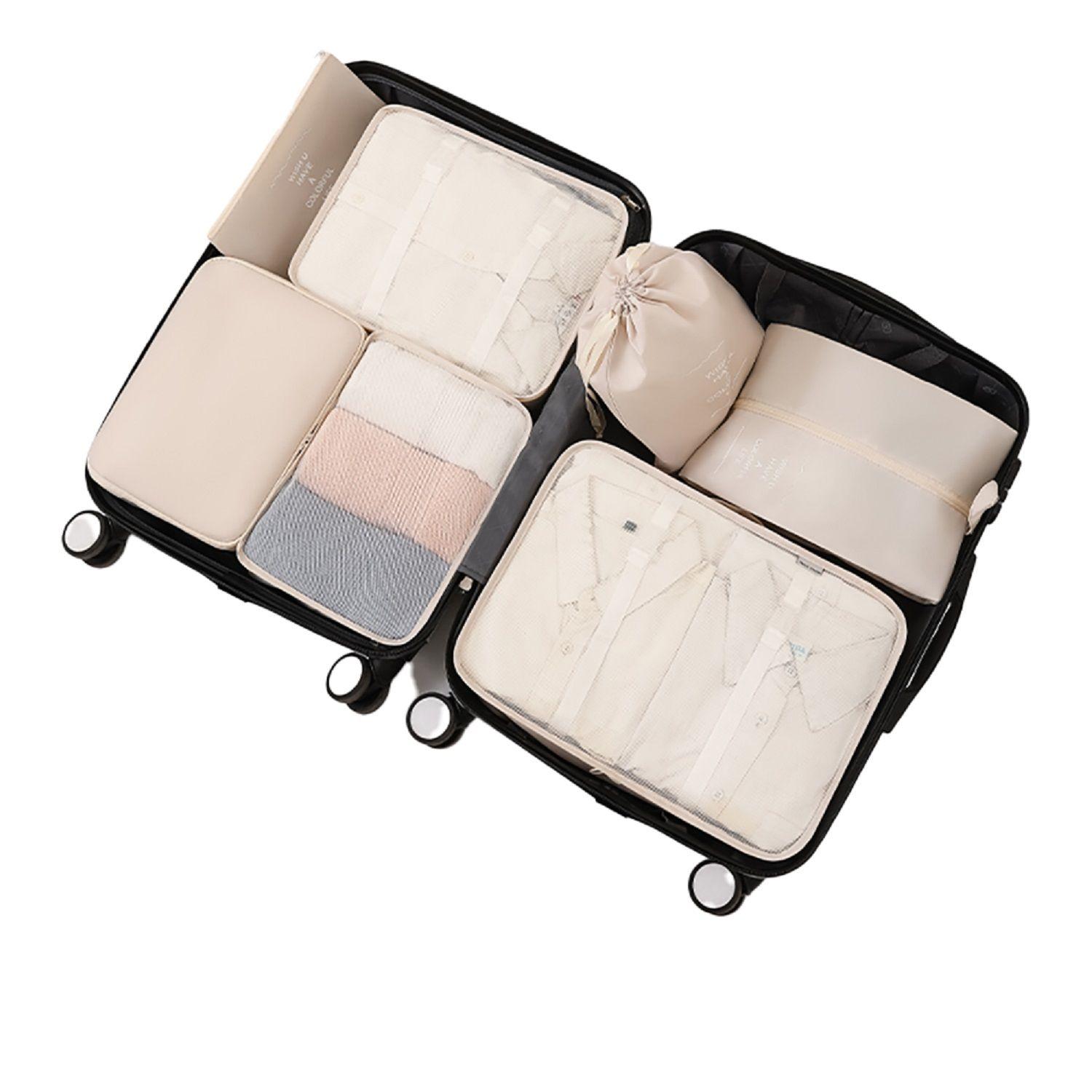 Set de bolsas organizador de viajes - Packing cubes Beige-0