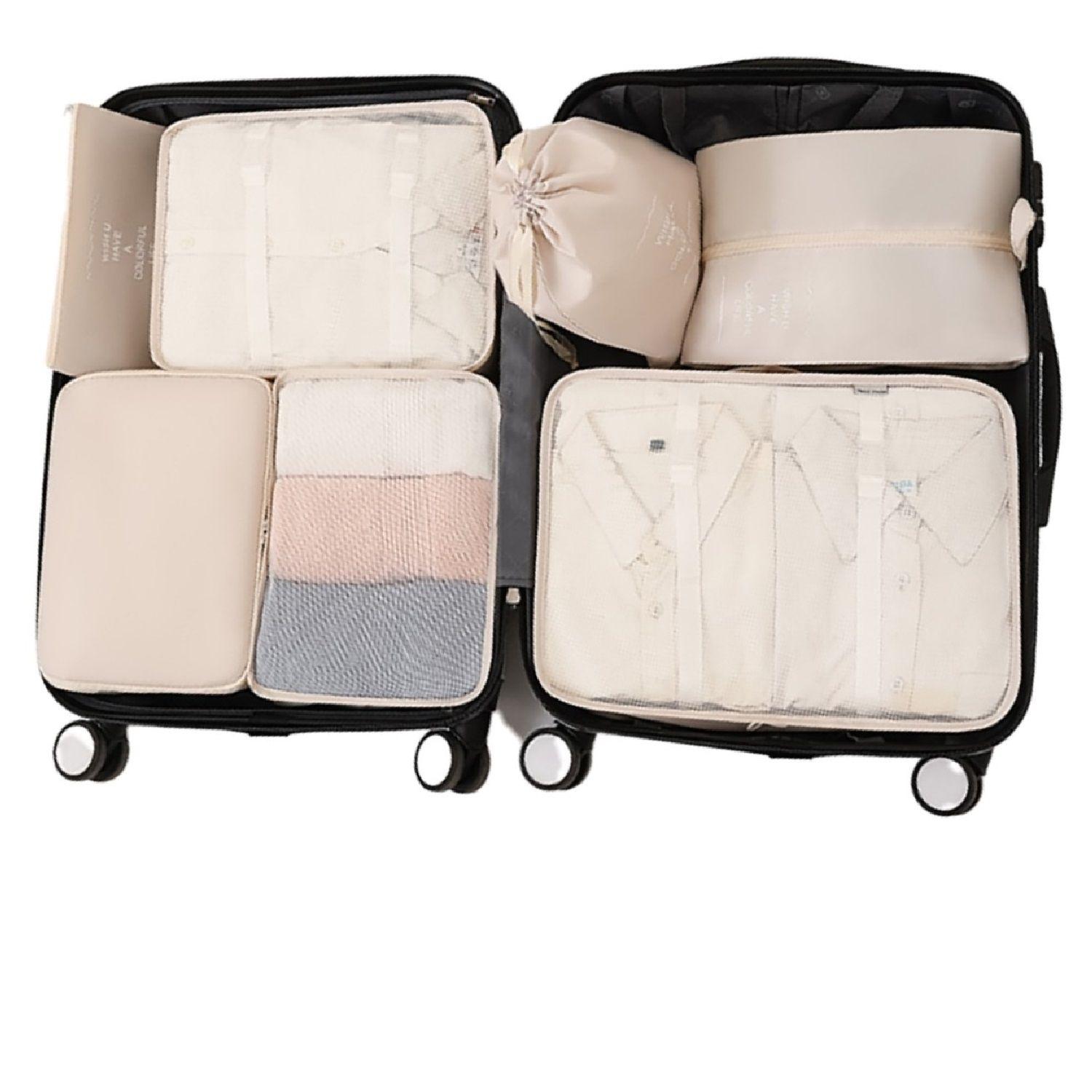 Set de bolsas organizador de viajes - Packing cubes Beige-1