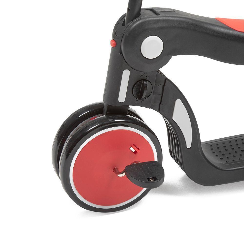 Scooter Monopatín Plegable Niño 5 en 1 – Rojo-4