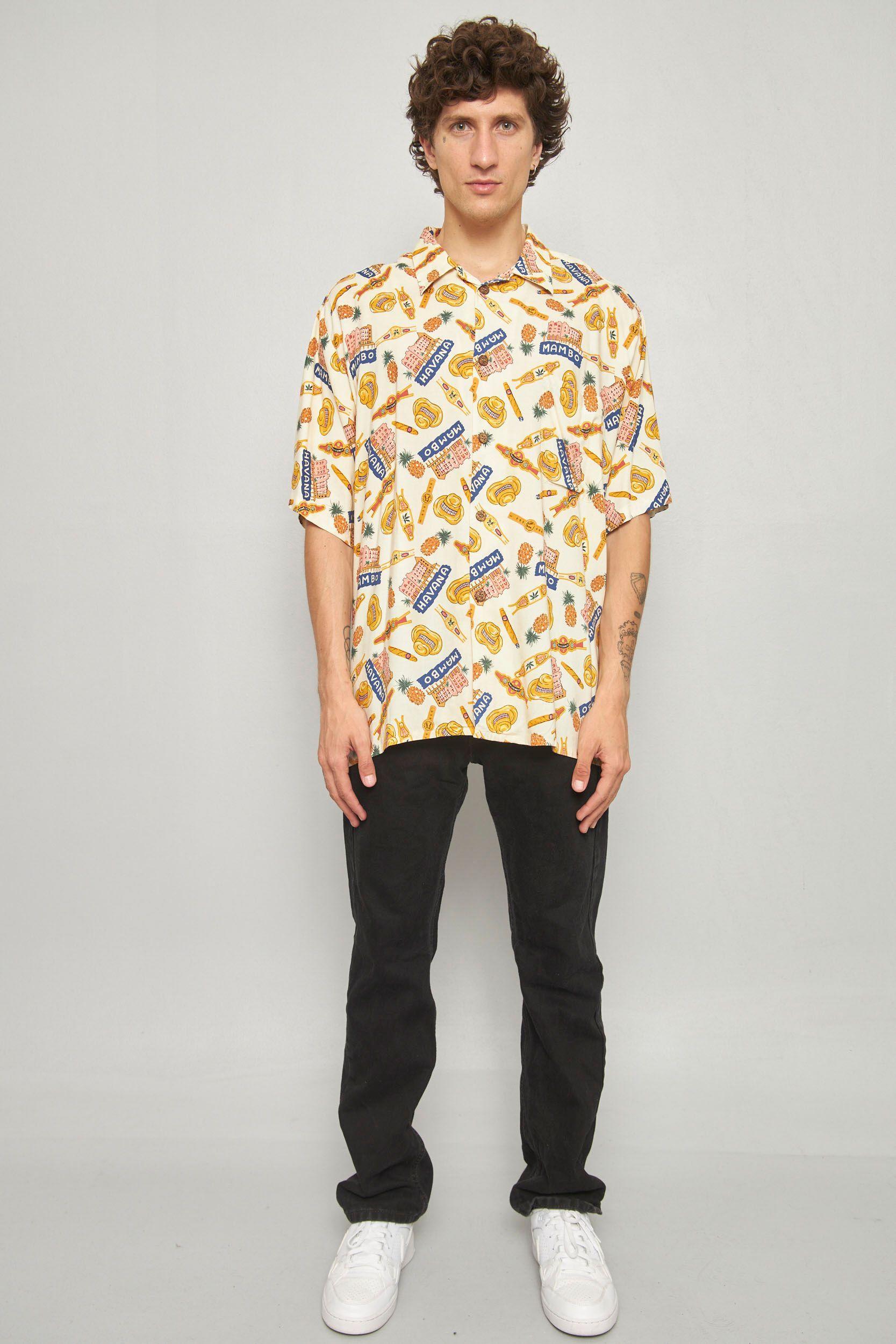 Camisa casual reciclado multicolor joe kealoha talla L   -3
