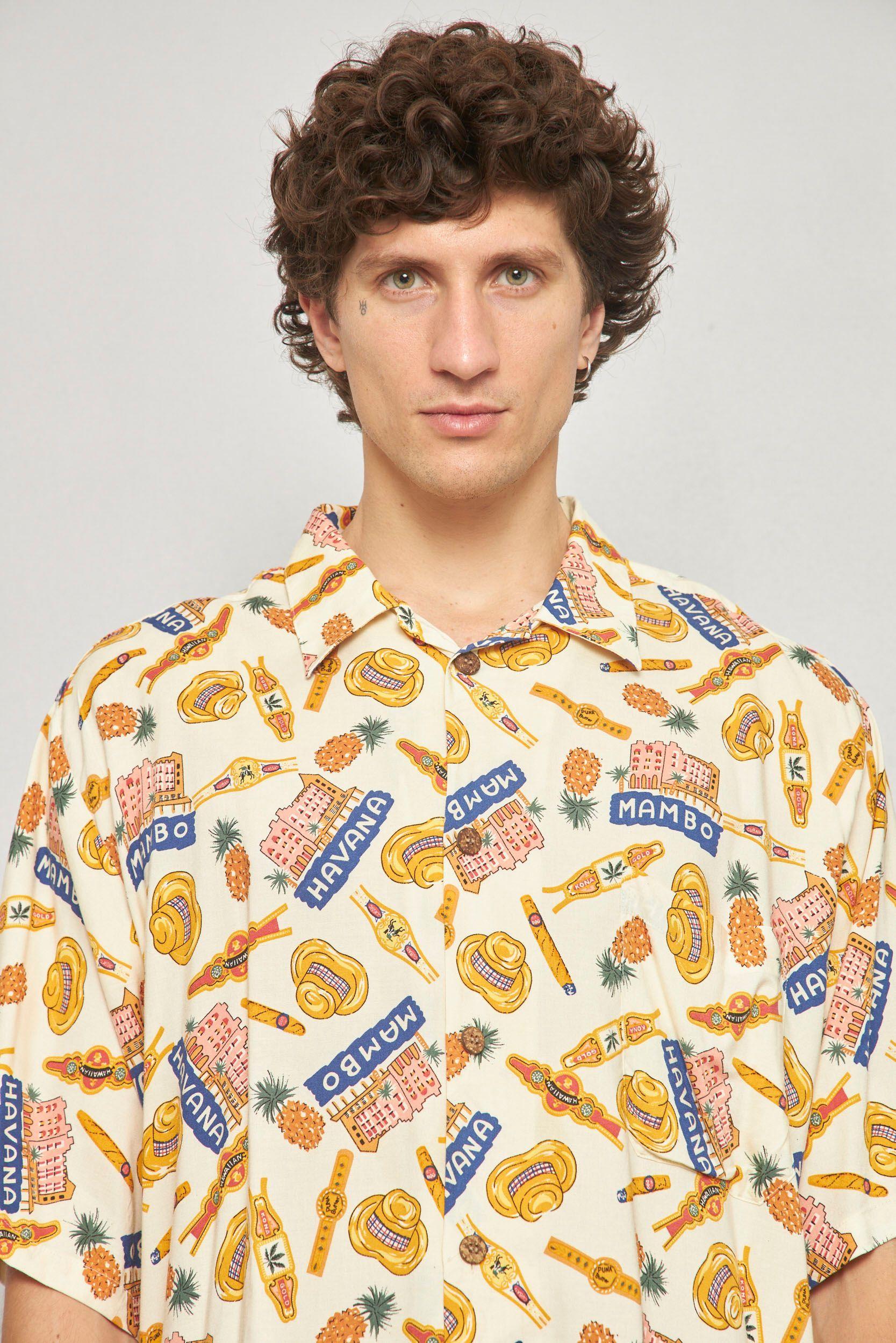 Camisa casual reciclado multicolor joe kealoha talla L   -4
