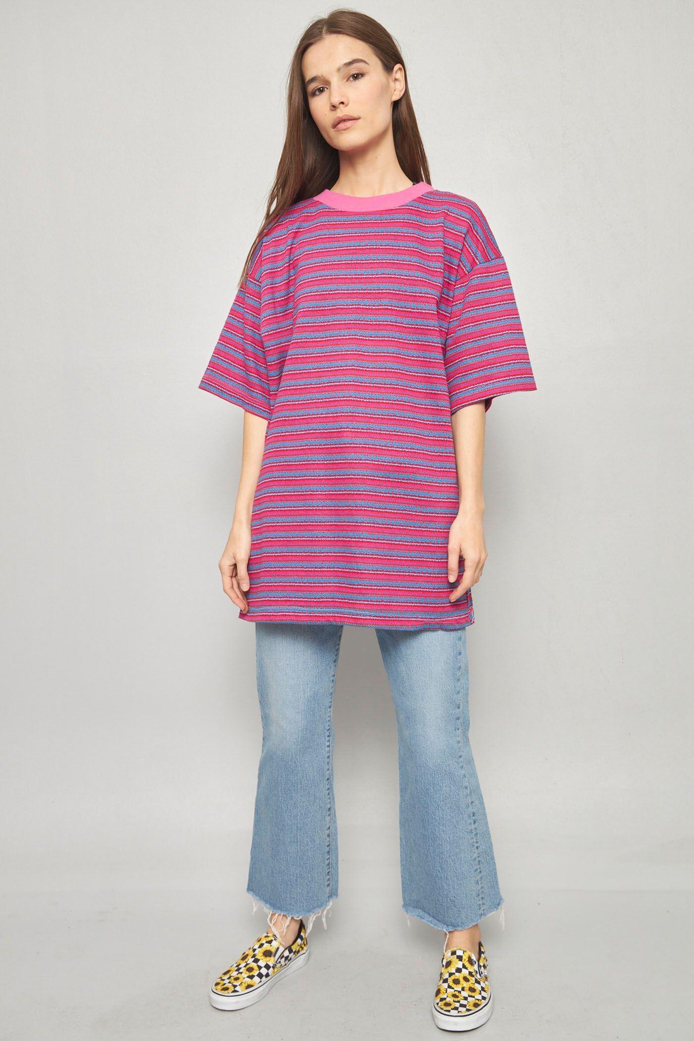 Polera casual reciclado multicolor flame talla XL  -3