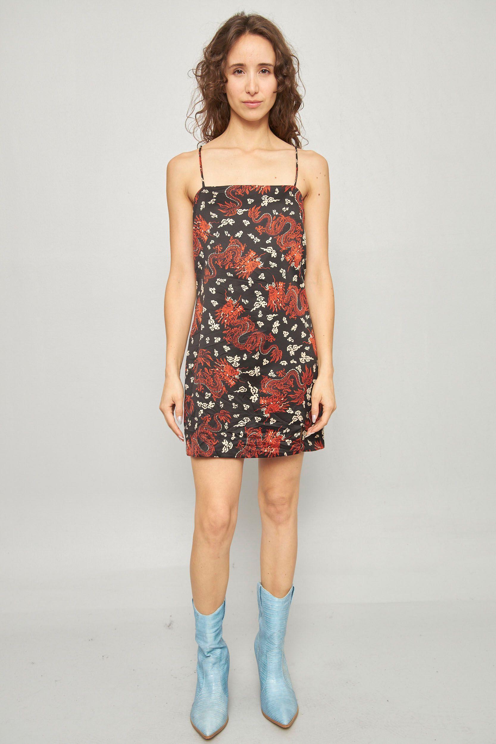 Vestido casual  multicolor zara talla XS-3