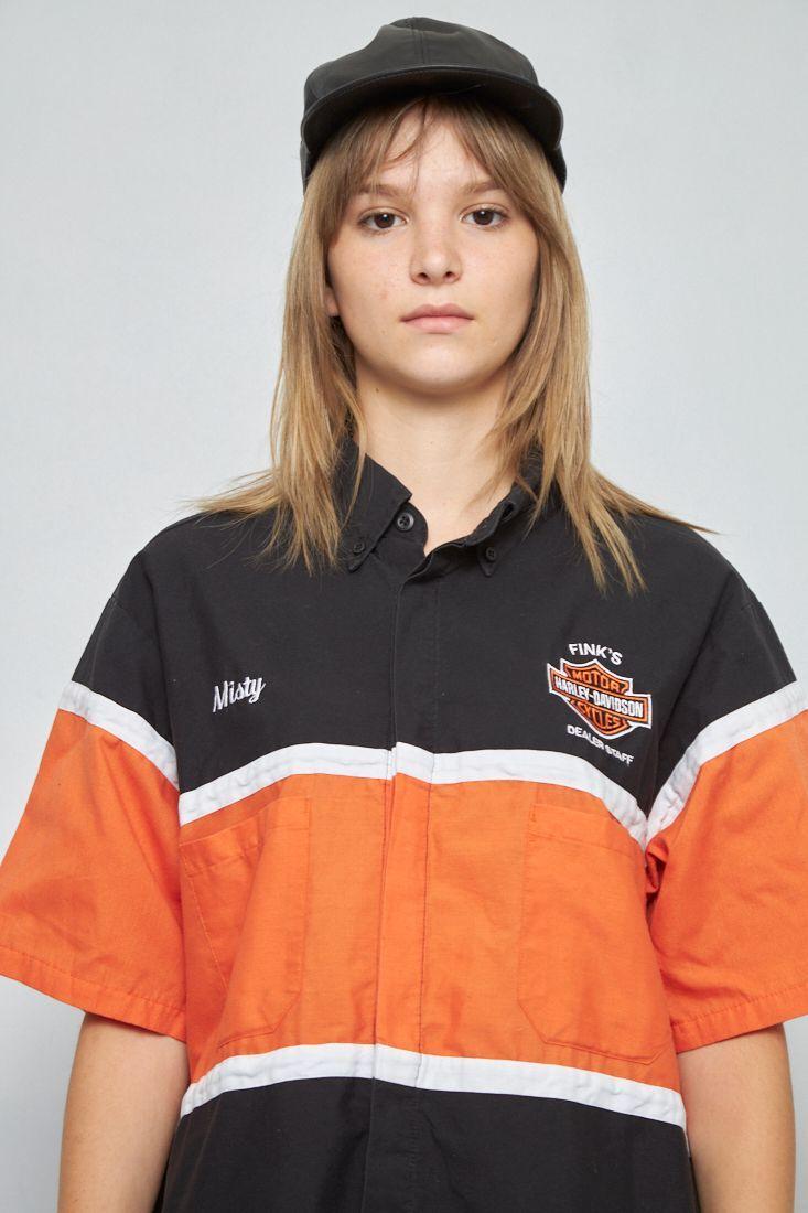 Blusa manga corta reciclado multicolor aramark talla L -4