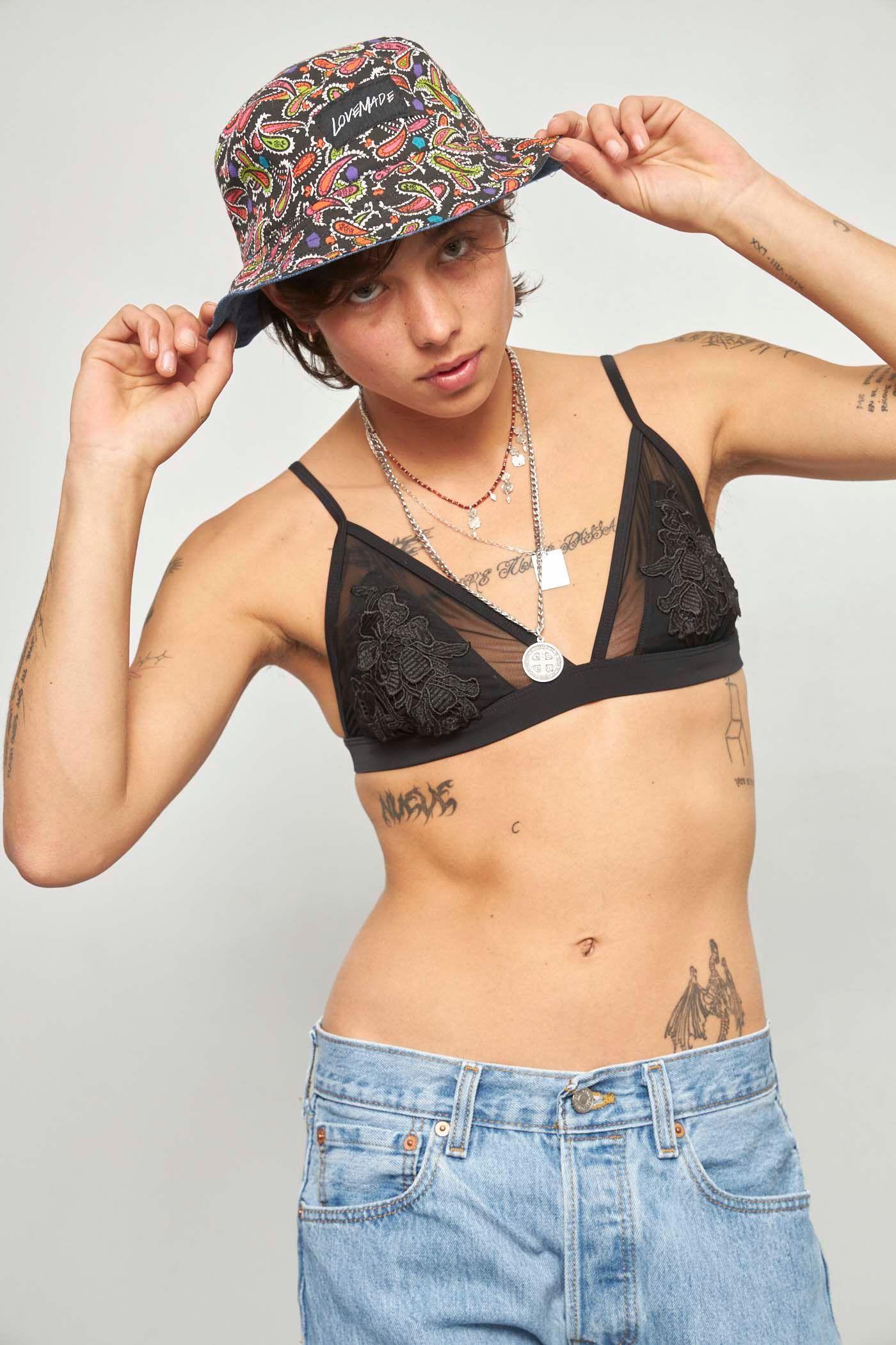 Gorro casual reciclado multicolor lovemade talla S  -4