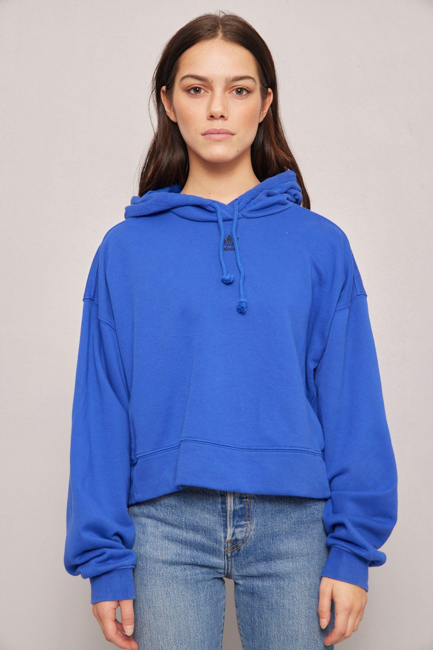 Poleron casual  azul  adidas originals talla S-0