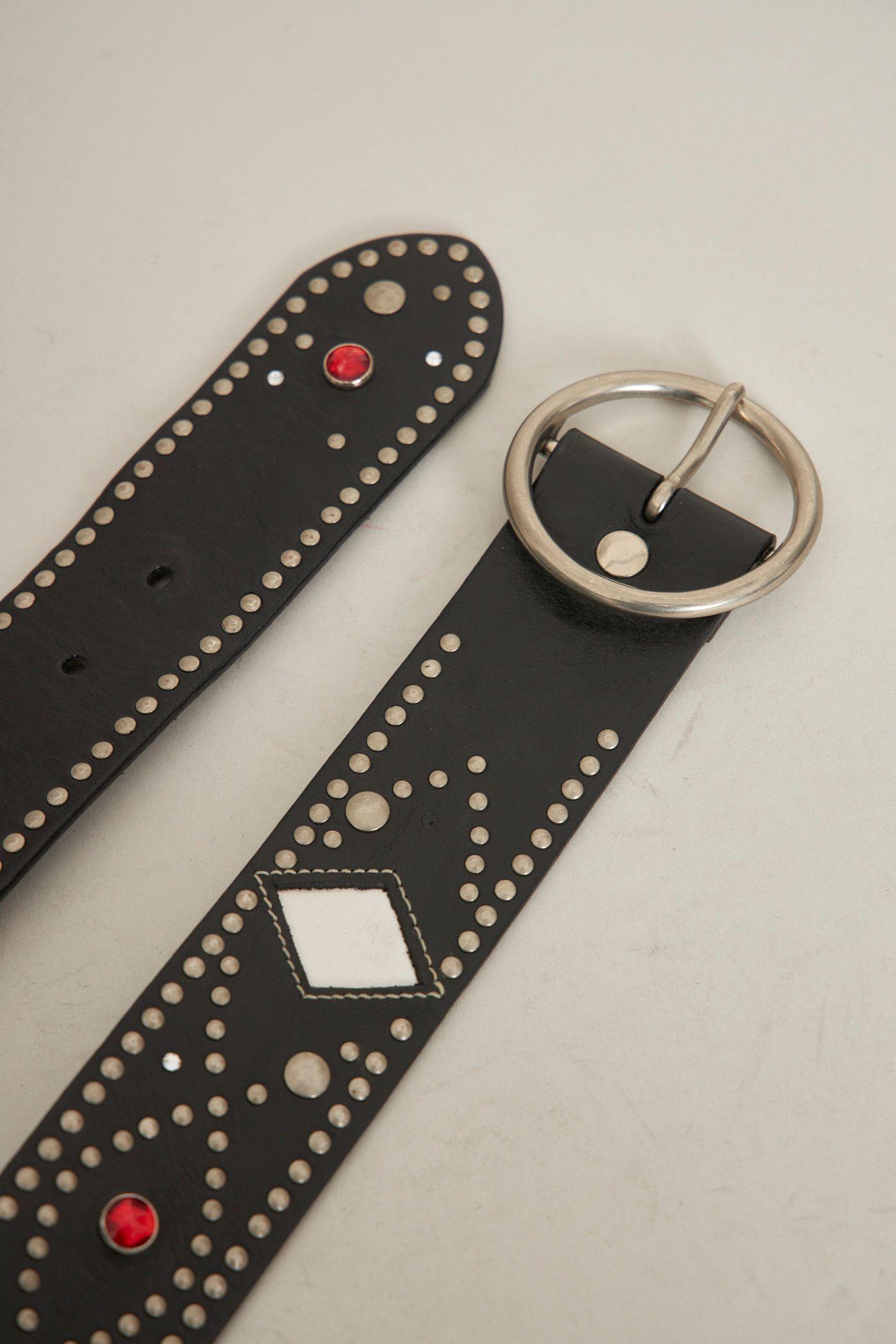 Cinturon vintage reciclado negro gap talla S  -2