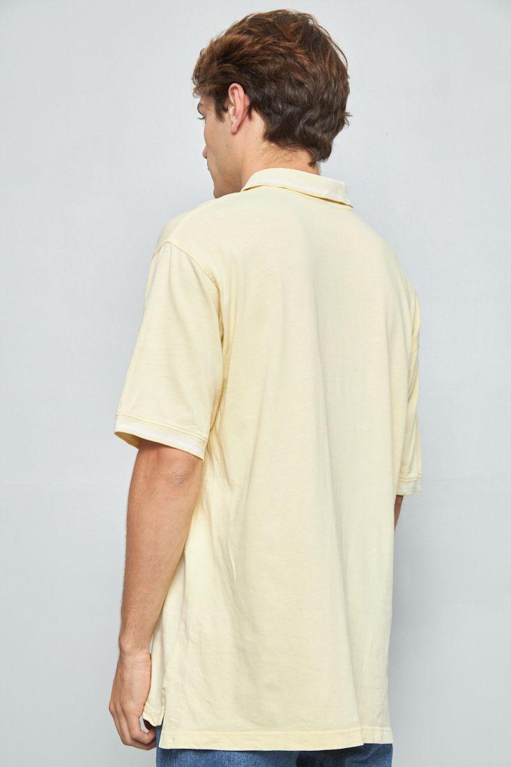 Polera manga corta reciclado amarillo warner bros M-2