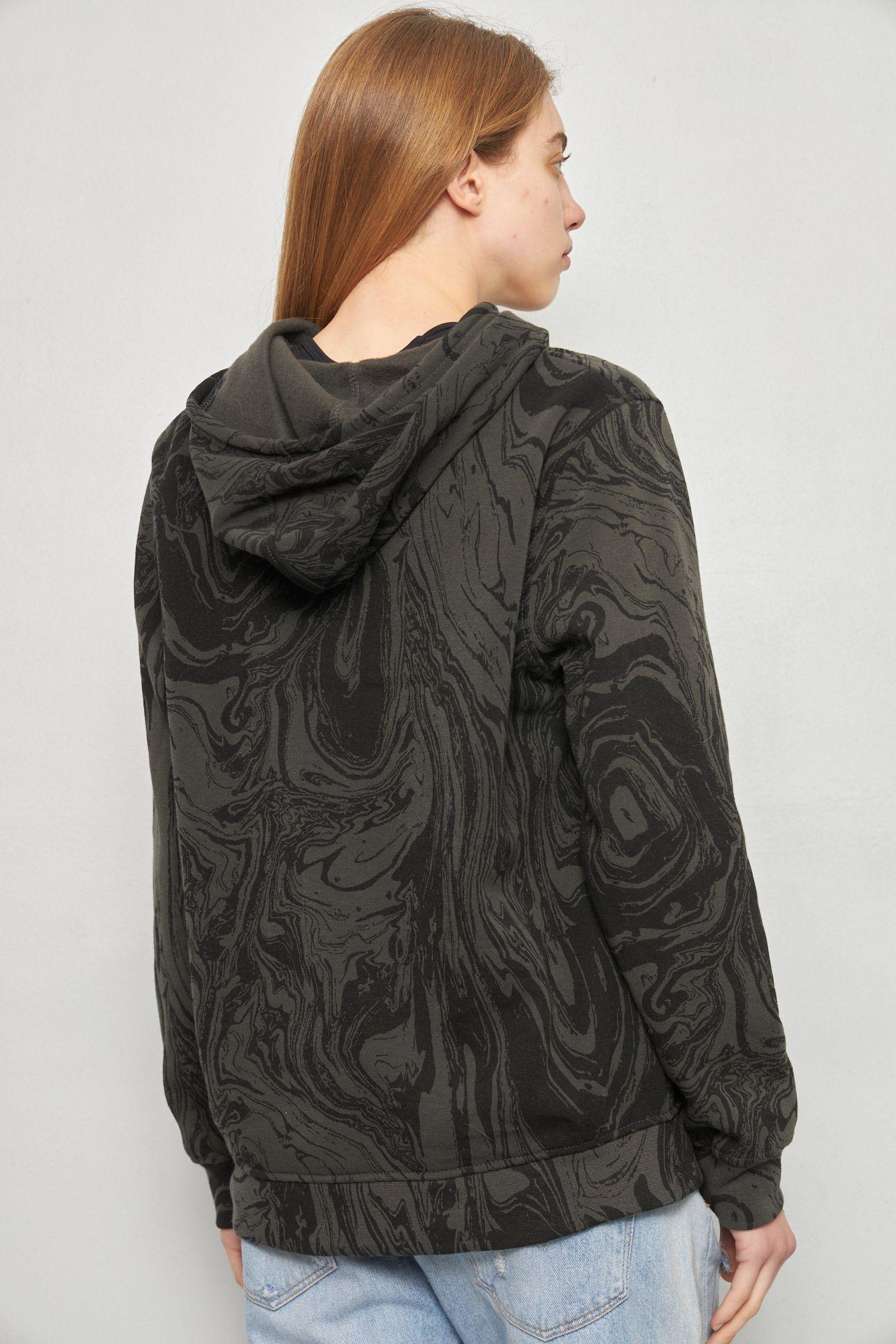 Poleron casual reciclado gris brooklyn talla L  -2