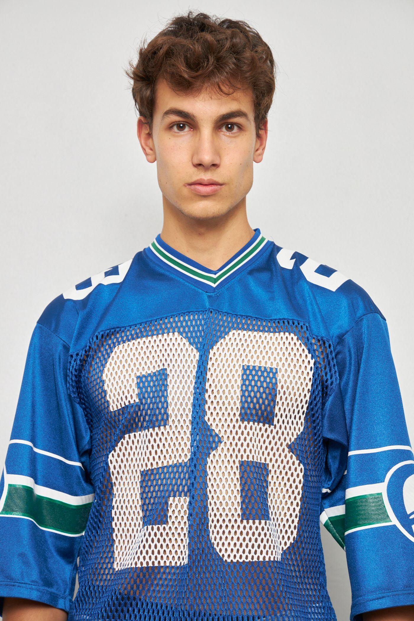 Polera casual reciclado azul sand knit talla M -4