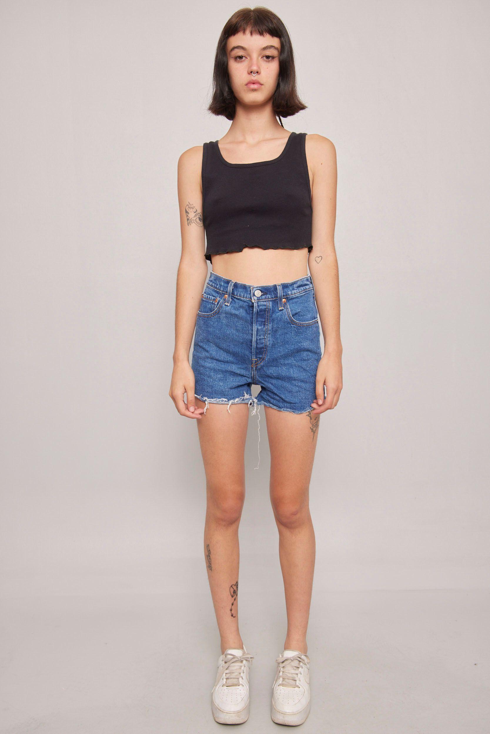 Shorts casual  azul levis talla XS-4