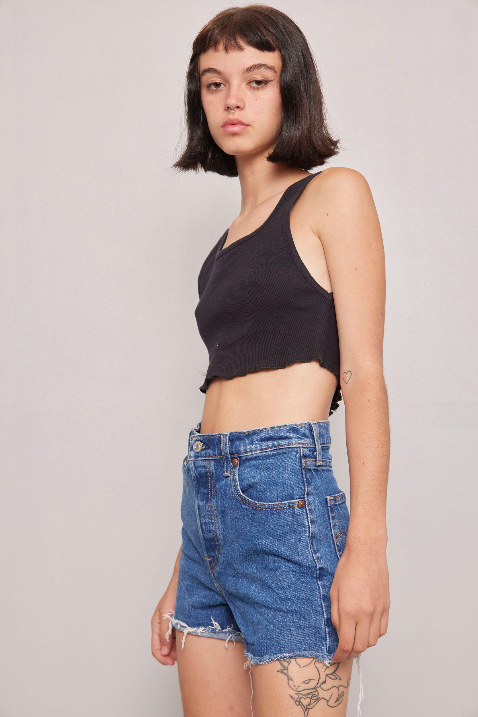Shorts casual  azul levis talla XS-1