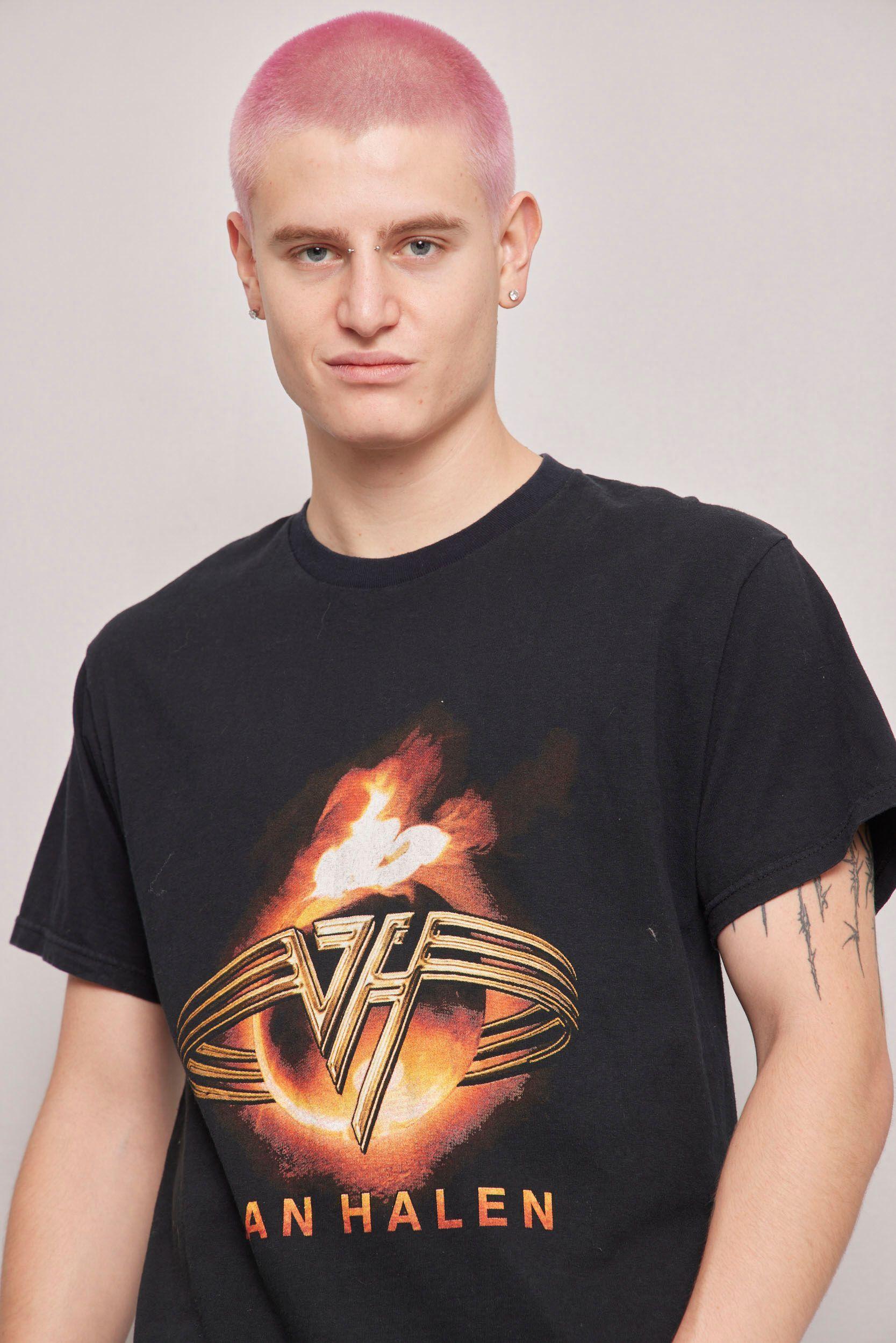 Polera casual  negro fruit of the loom talla L-4