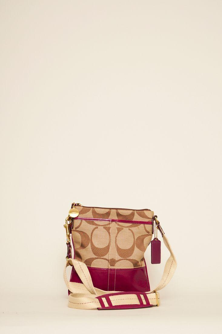 Cartera casual reciclado beige coach talla S  -1