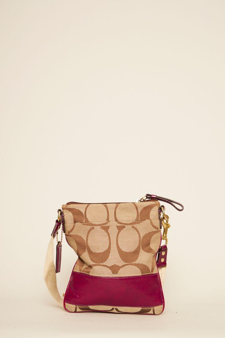 Cartera casual reciclado beige coach talla S  -0