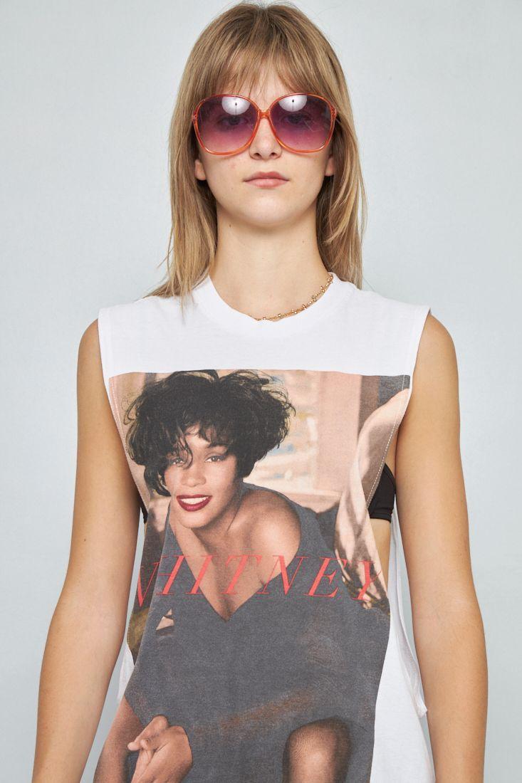 Polera sin mangas reciclado blanco lovemade M-4