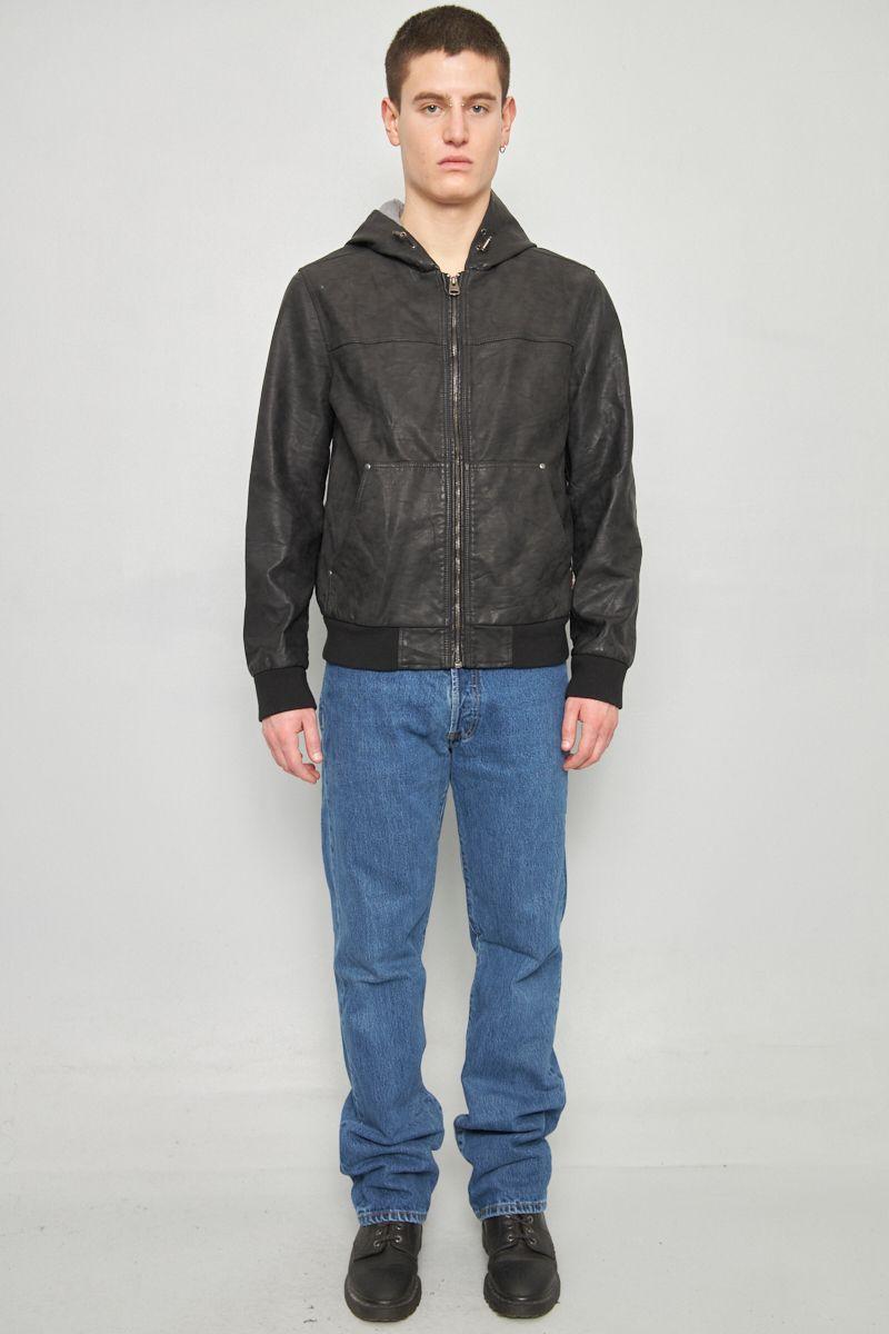 Chaqueta casual reciclado negro levis talla M  -3