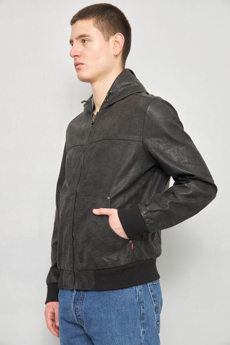 Chaqueta casual reciclado negro levis talla M  -1