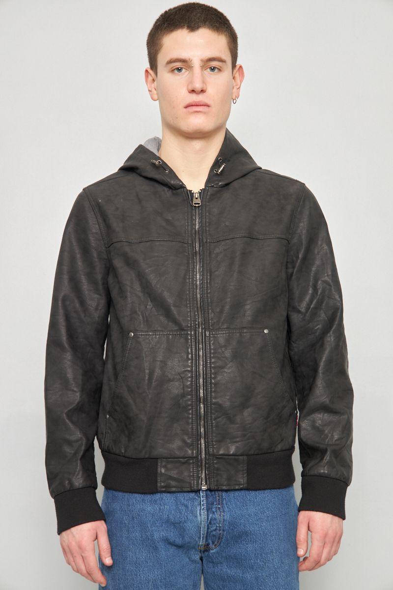 Chaqueta casual reciclado negro levis talla M  -0