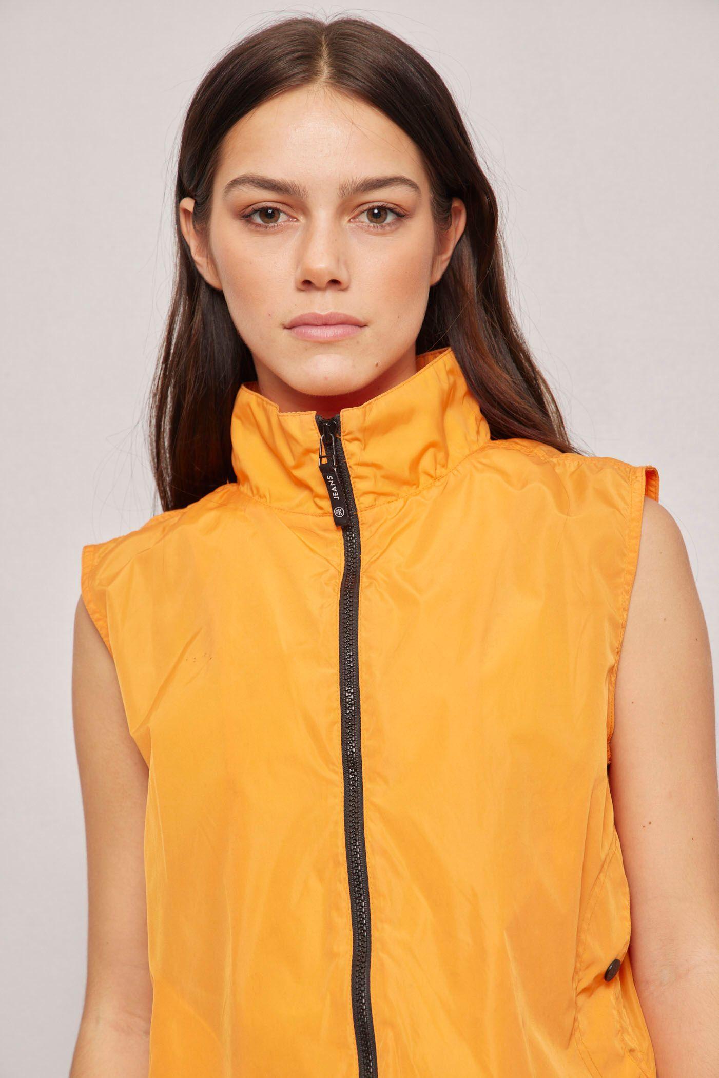 Cortaviento casual  naranja calvin klein jeans talla M-4
