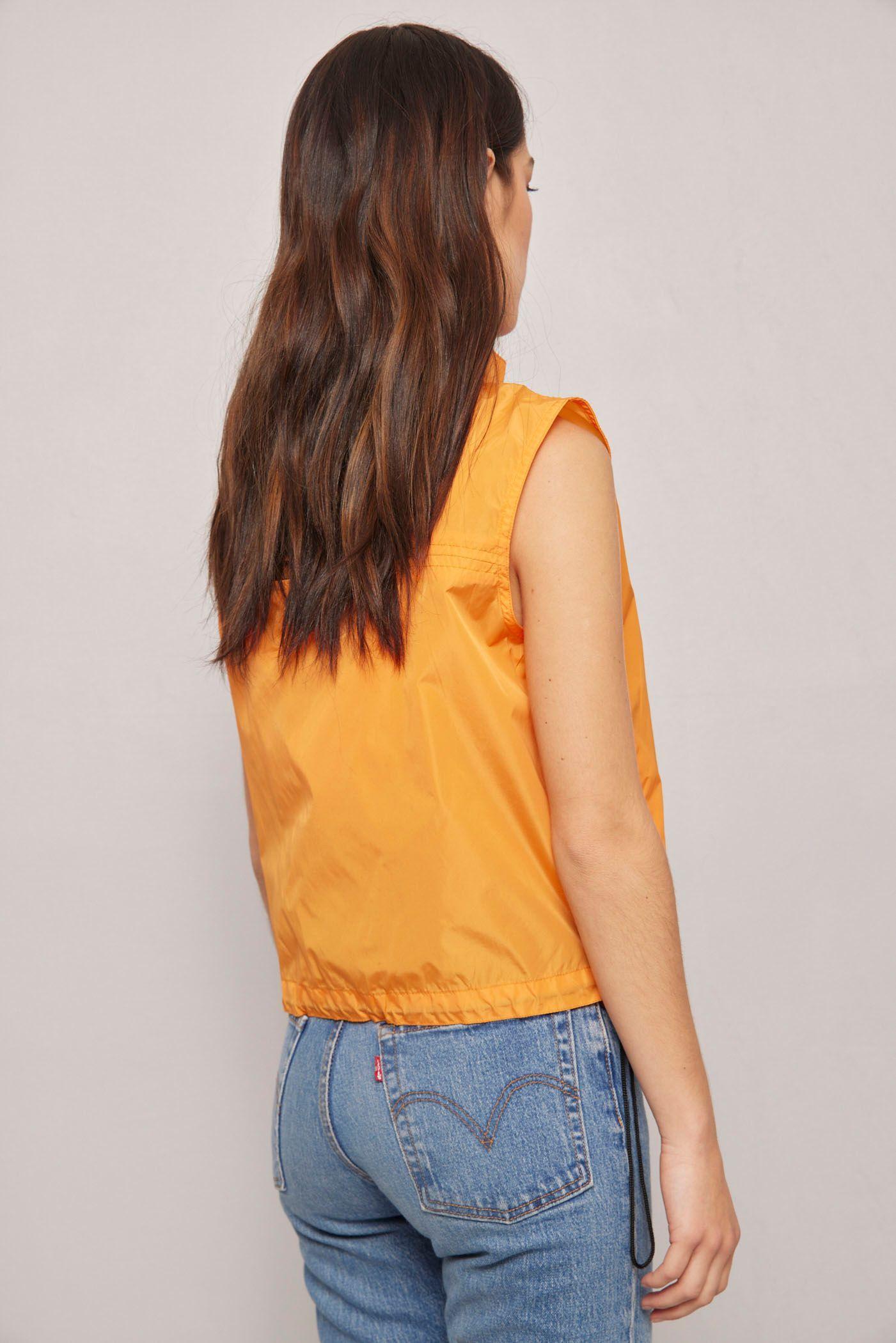 Cortaviento casual  naranja calvin klein jeans talla M-2