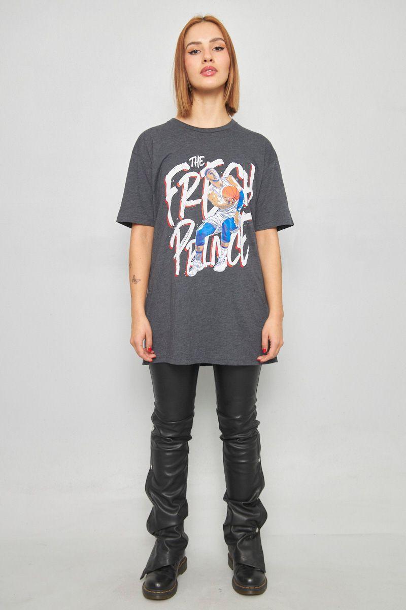 Polera casual reciclado grafito next level talla L -3