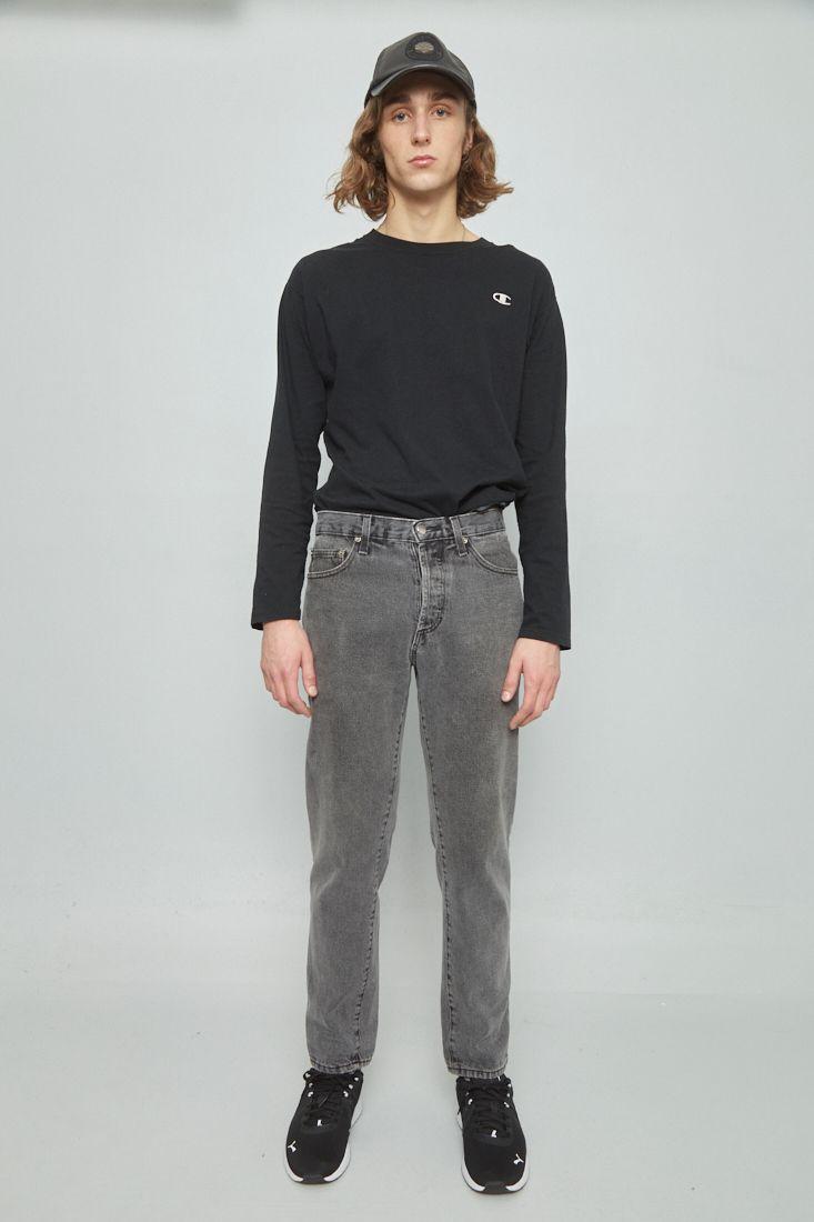 Jeans casual reciclado gris american apparel talla L -4