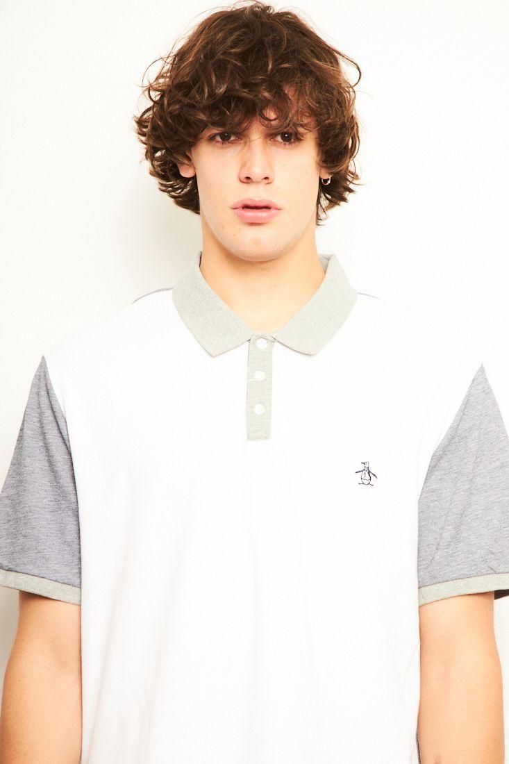 Polera vintage reciclado blanco penguin talla 2XL  -4